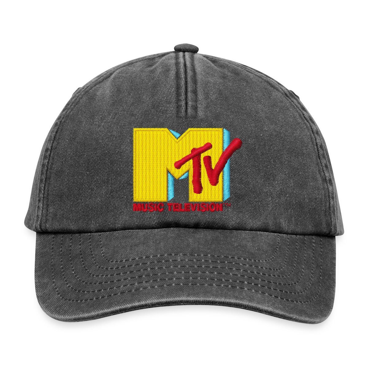 Baseball Cap MTV Logo Als Stick-Design Vintage Cap