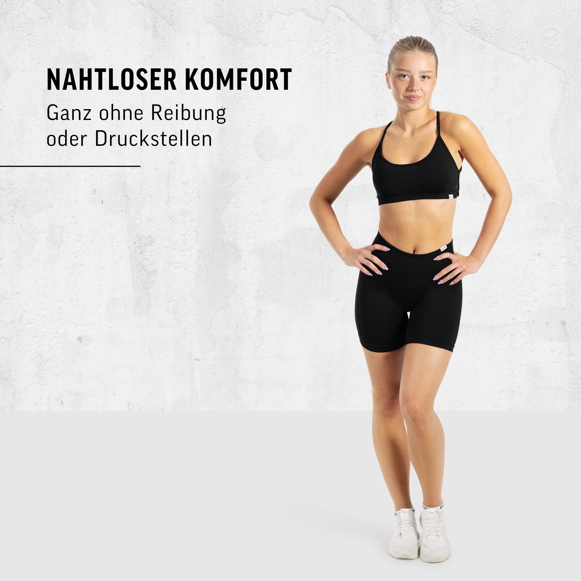 Smilodox Shorts Arleta, Short Leggings Shaped Fit, Scrunch-Effekt, Seamless Figurformende V-Kontur, High Waist Booty Scrunch, Fitness Sommer