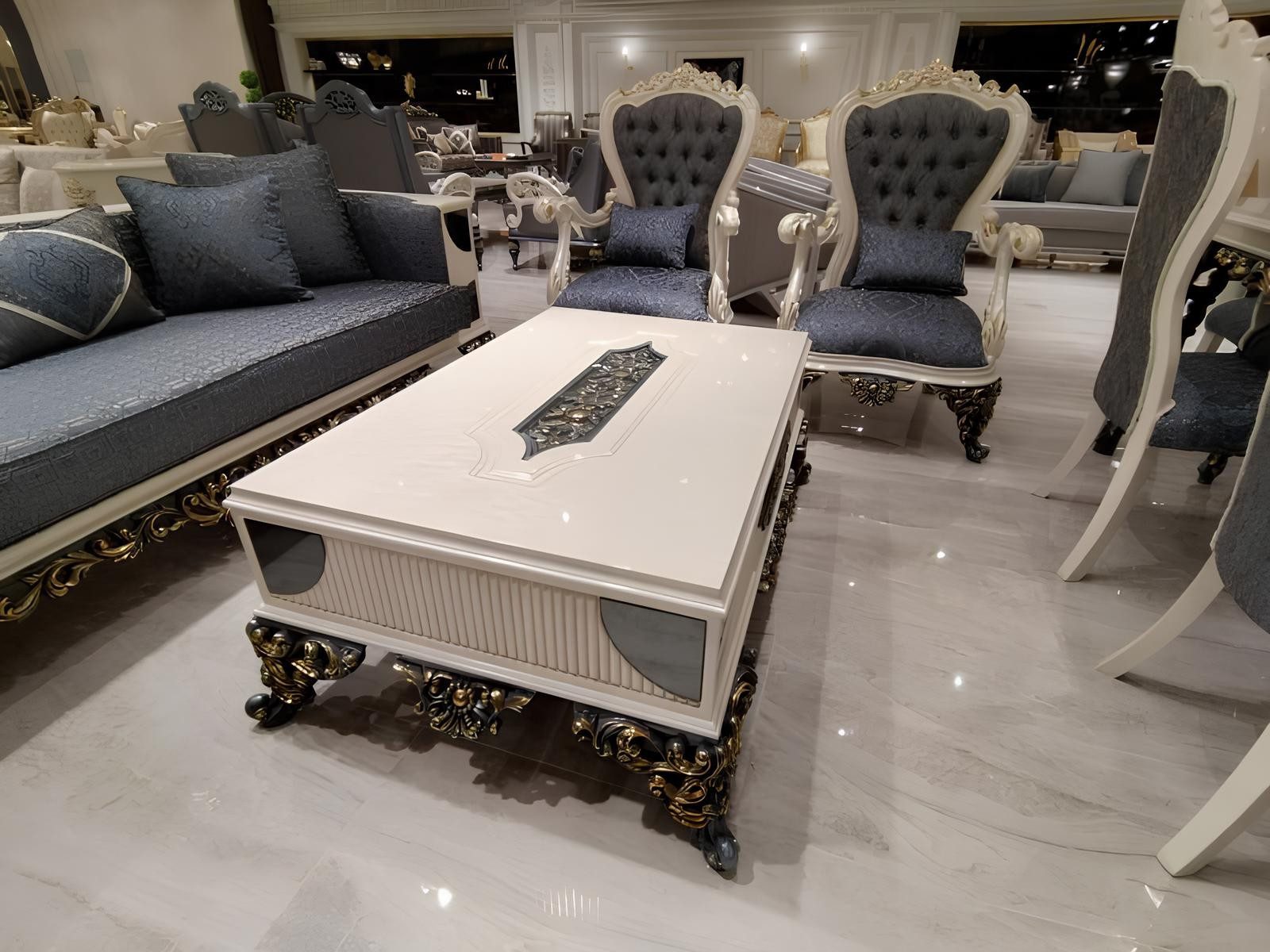 Xlmoebel Couchtisch Designer Wohnzimmer Tisch mit besonderem Charme und Stil, Made in Europa