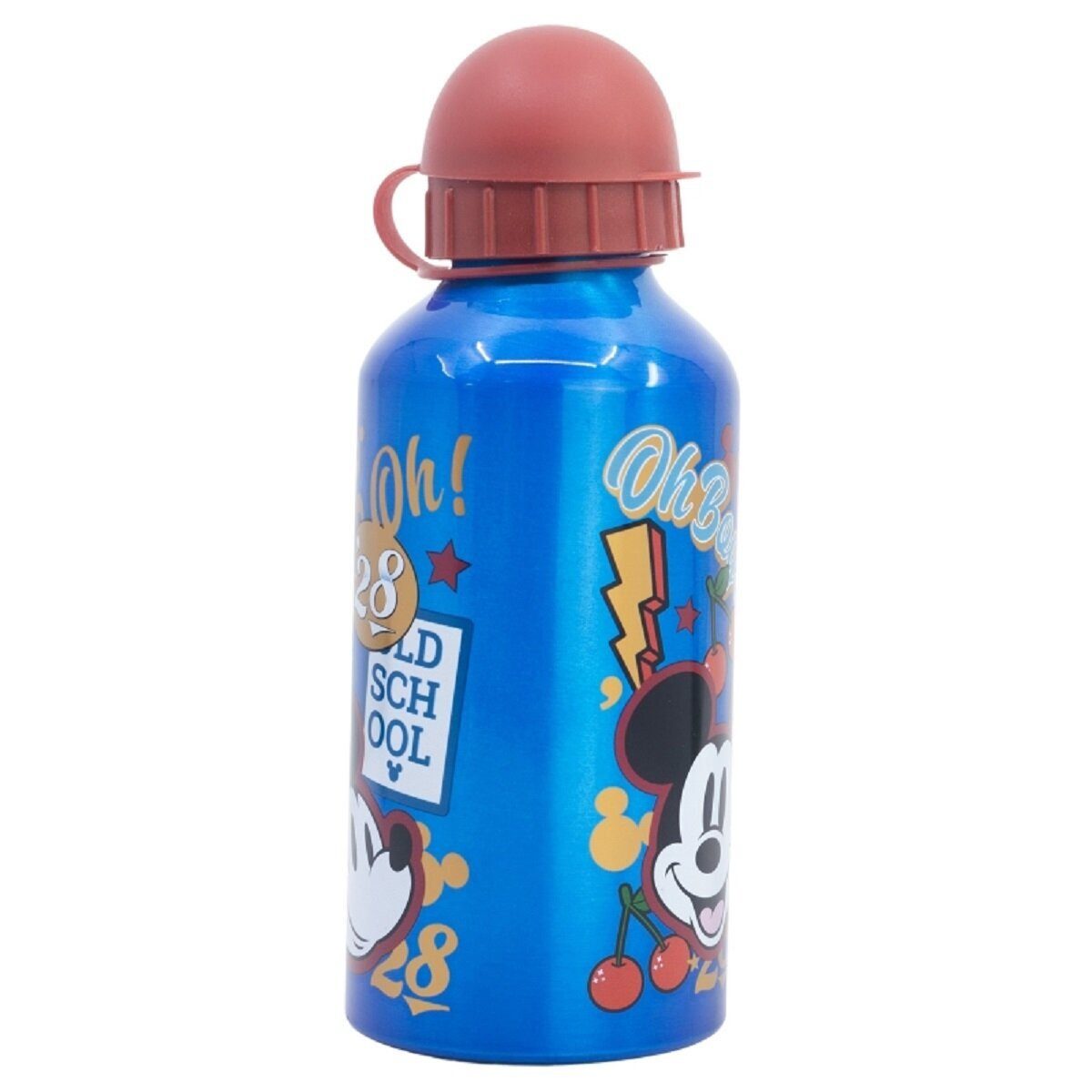 Disney Trinkflasche Disney Mickey Trinkflasche Aluminium, 400ml, mit Sicherheitsverschluss