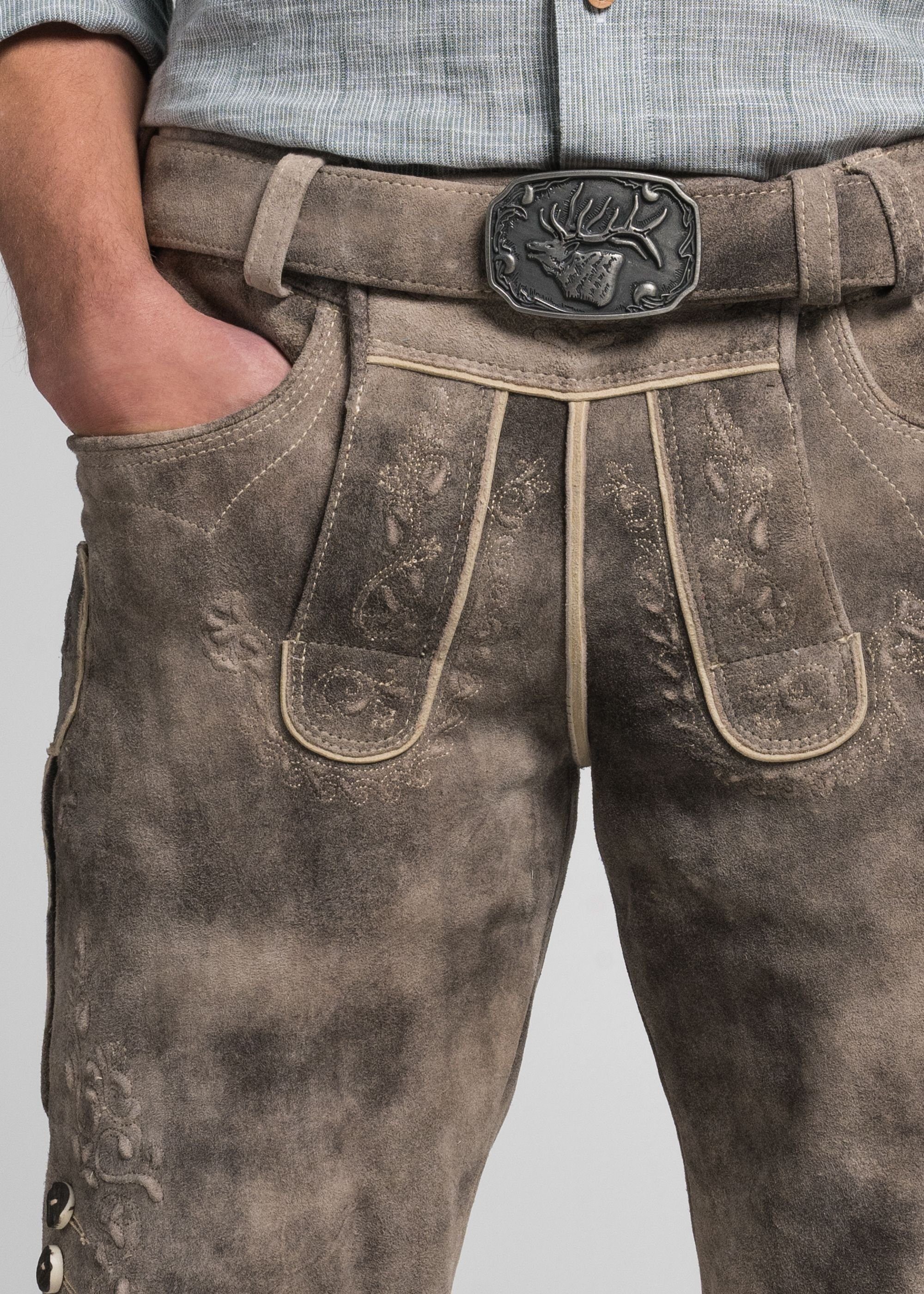 & oxford/St N134-D Alex Stickerei Wensky mit sand traditioneller Spieth Shorts