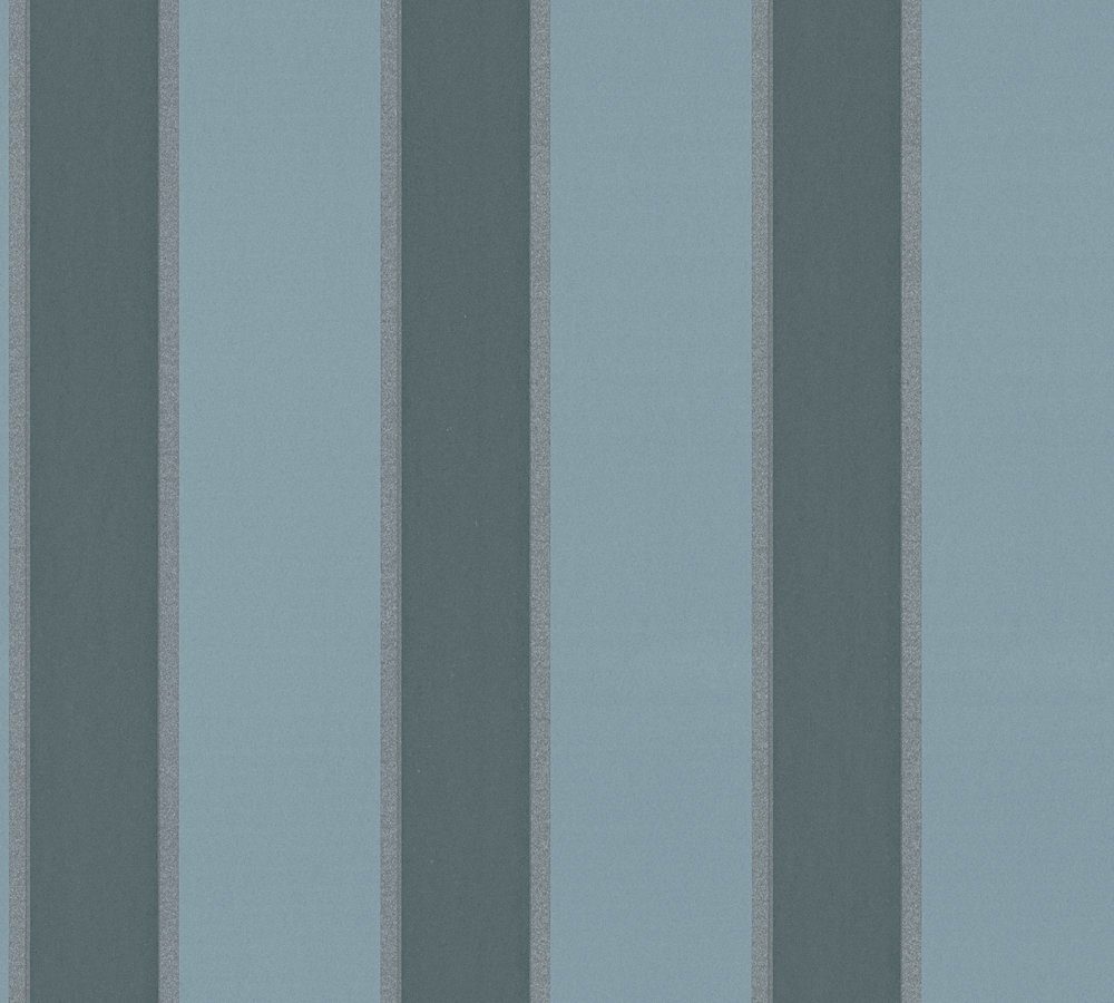 Architects Paper Mustertapete Architects Paper Alpha, Streifentapete, blau, silber 333293