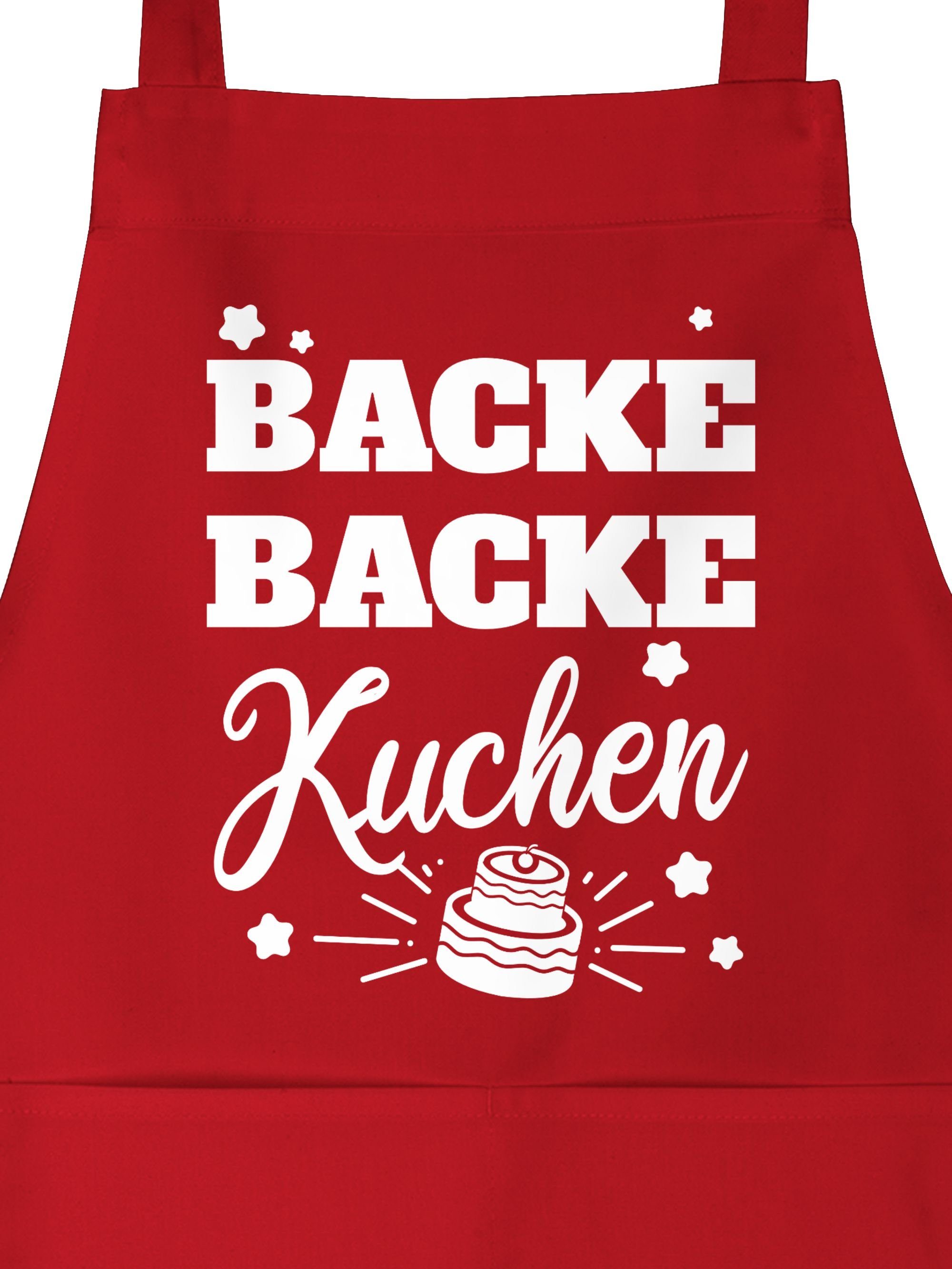 Shirtracer Kochschürze »Backe Backe Kuchen - Küchenschürze zum Kochen -  Kochschürze«, (1-tlg), schürze backen lustig - küchenschürze damen mit liebe