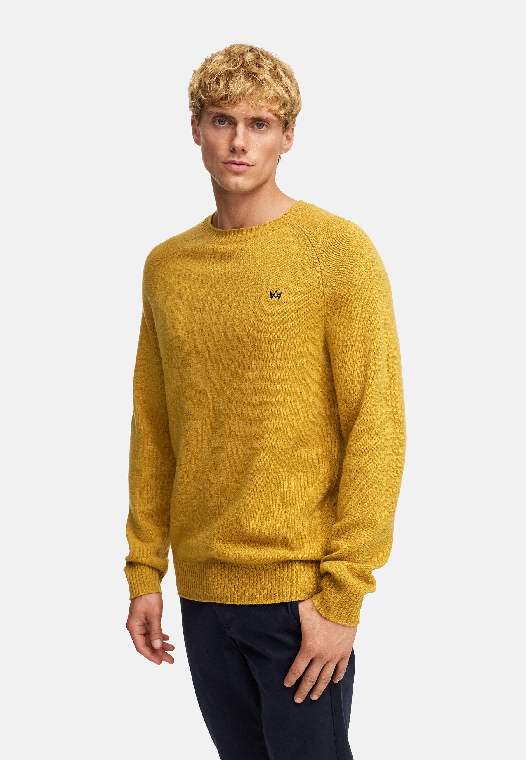 Kronstadt Strickpullover Herren KSLarson crew Pullover Herrenpullover Strickpullover mit Rundhalsausschnitt