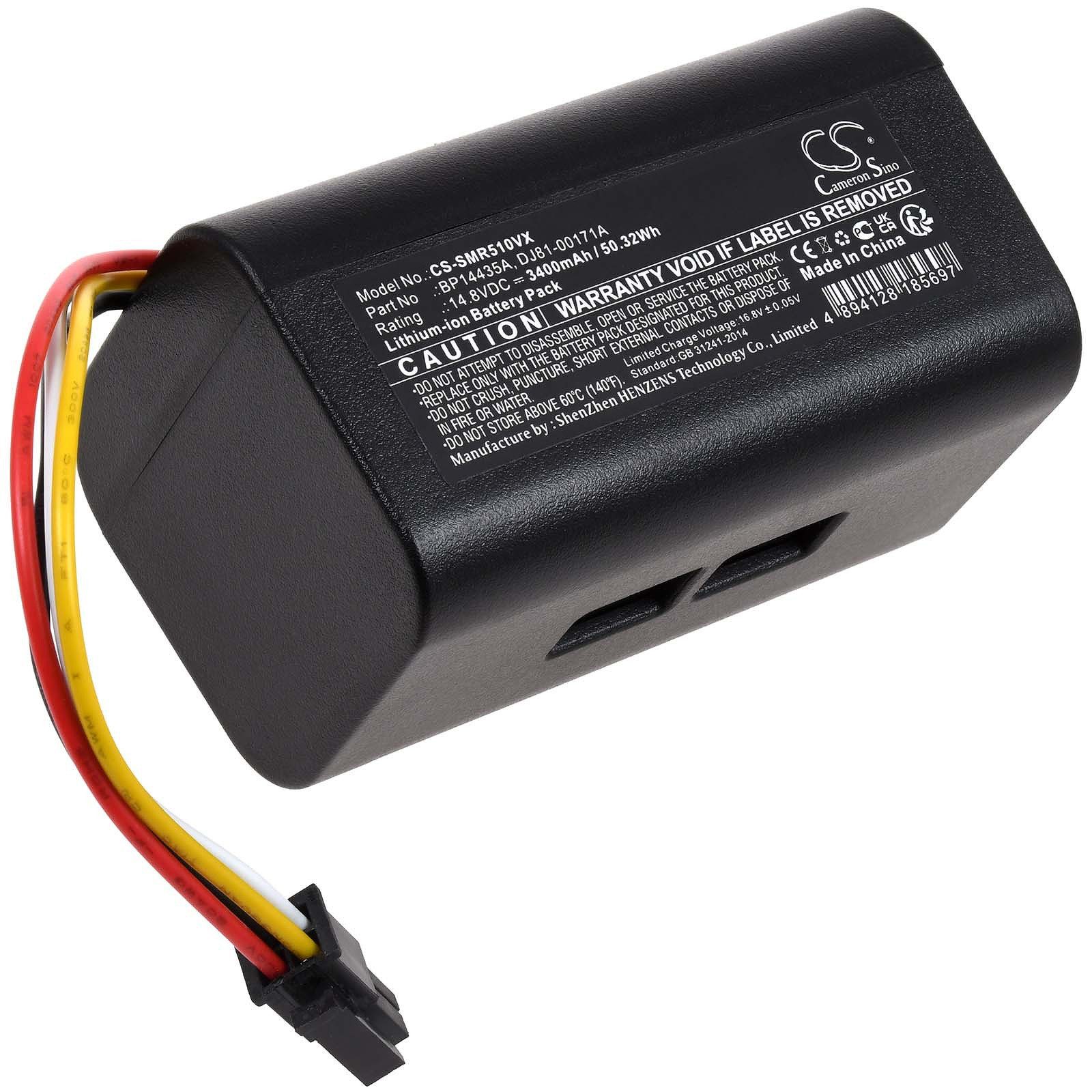 Powery Akku für Samsung VR05R5050WK Staubsauger-Akku 3400 mAh (14.8 V)