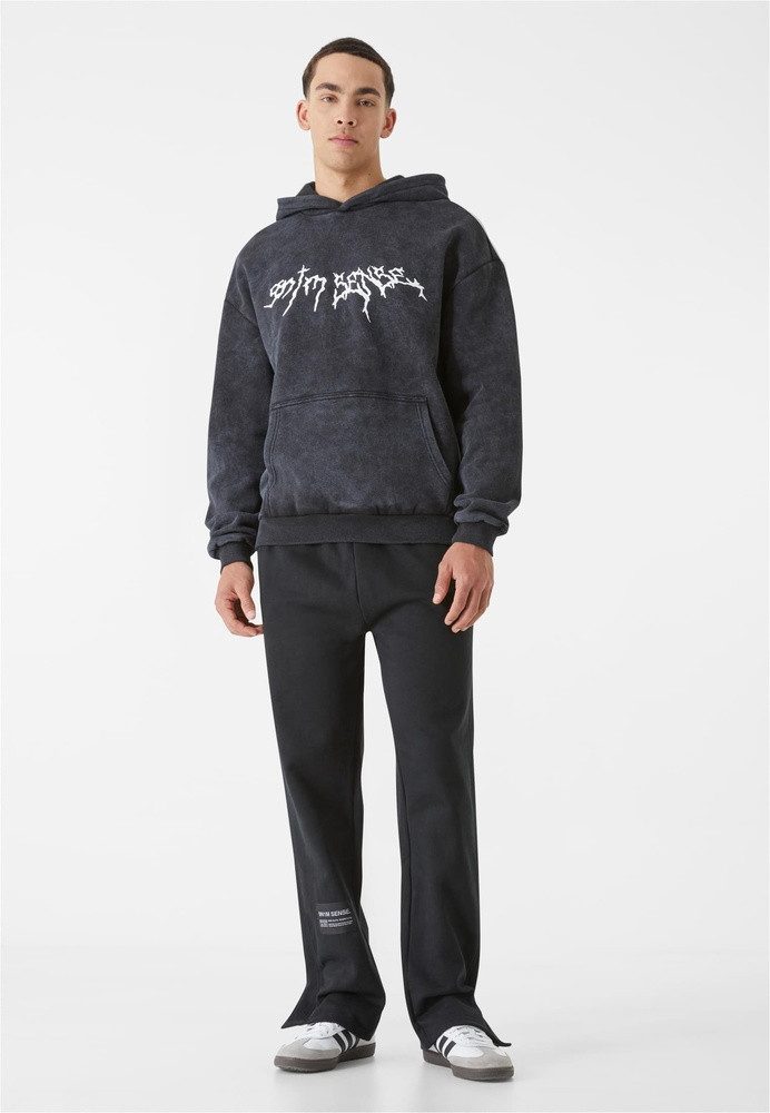 9N1M SENSE Hoodie Sense Goth Print Hoodie Washed