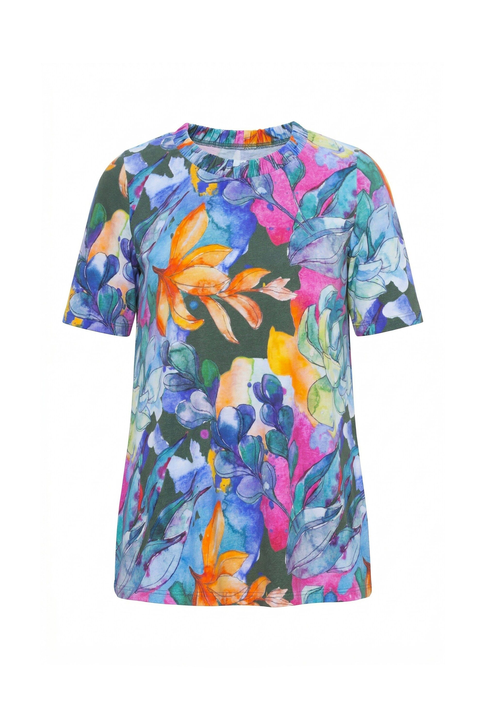 T-Shirt T-Shirt Artischocken Rundhals Halbarm Biobaumwolle