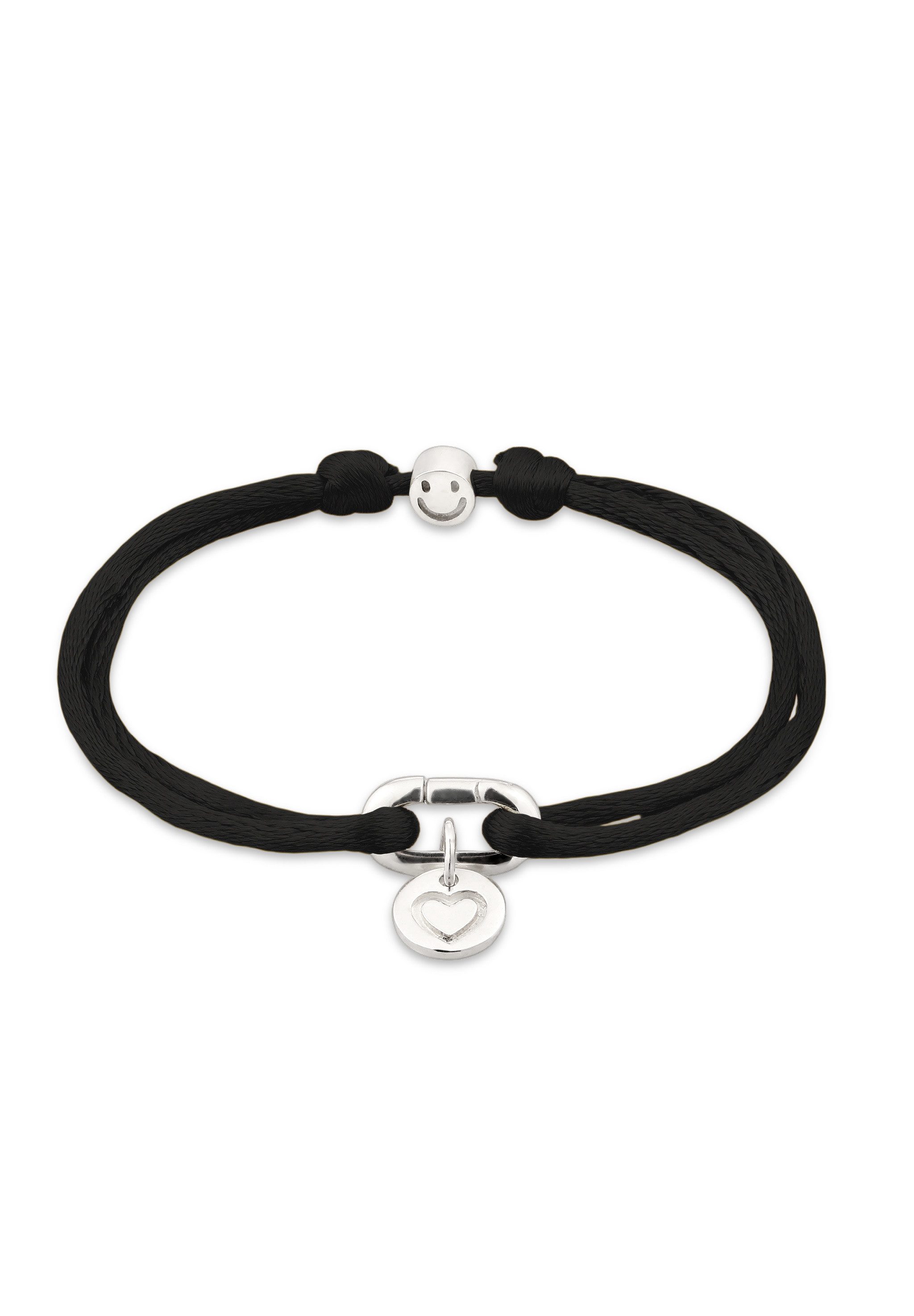 Armband Satin Smiling Face 925 Sterling Silber