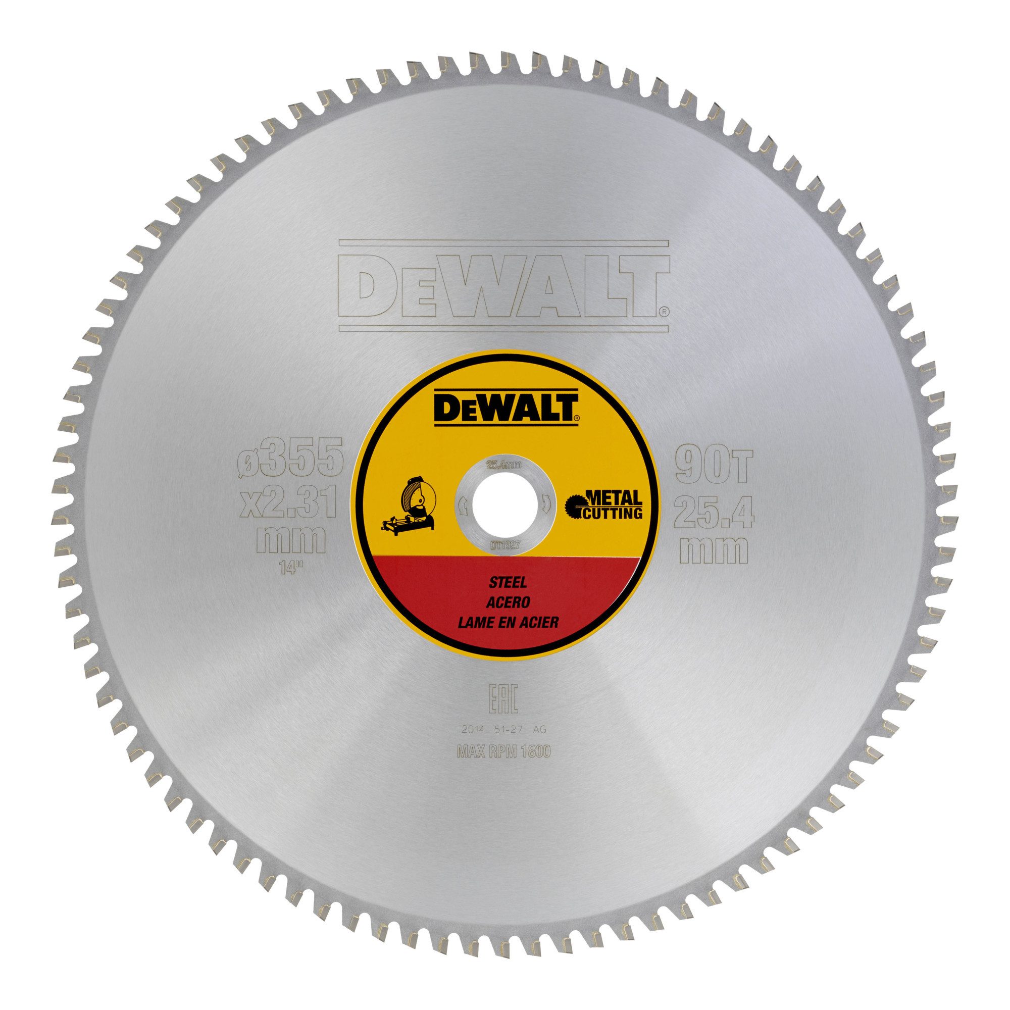 DeWalt Kreissägeblatt DEWALT Kreissägeblatt stationär 355/25,4 mm 90TFZ DT1927-QZ