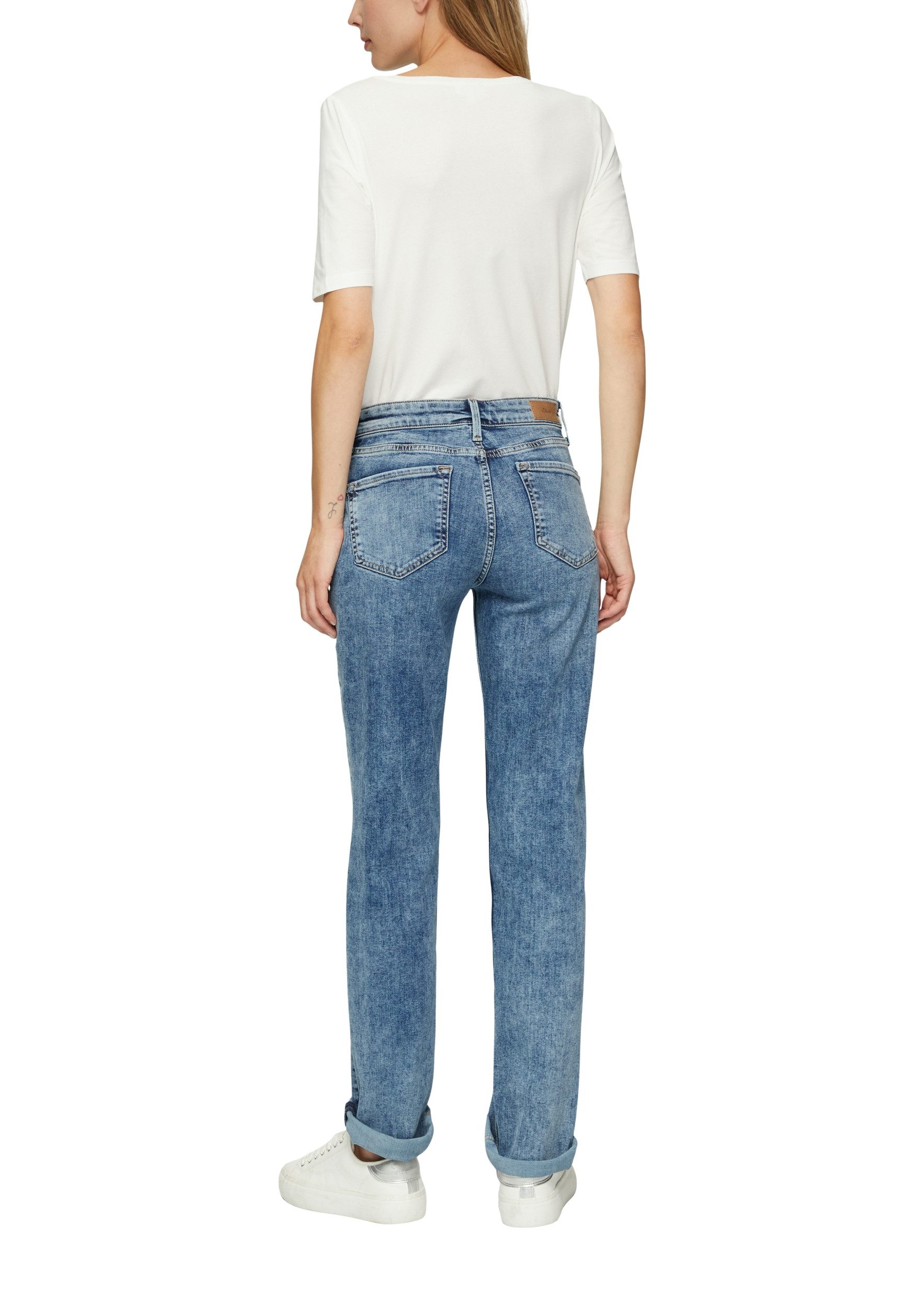 s.Oliver Gerade Jeans s.Oliver - Jeans Karolin - Regular Fit, Mid Rise, Straight Leg
