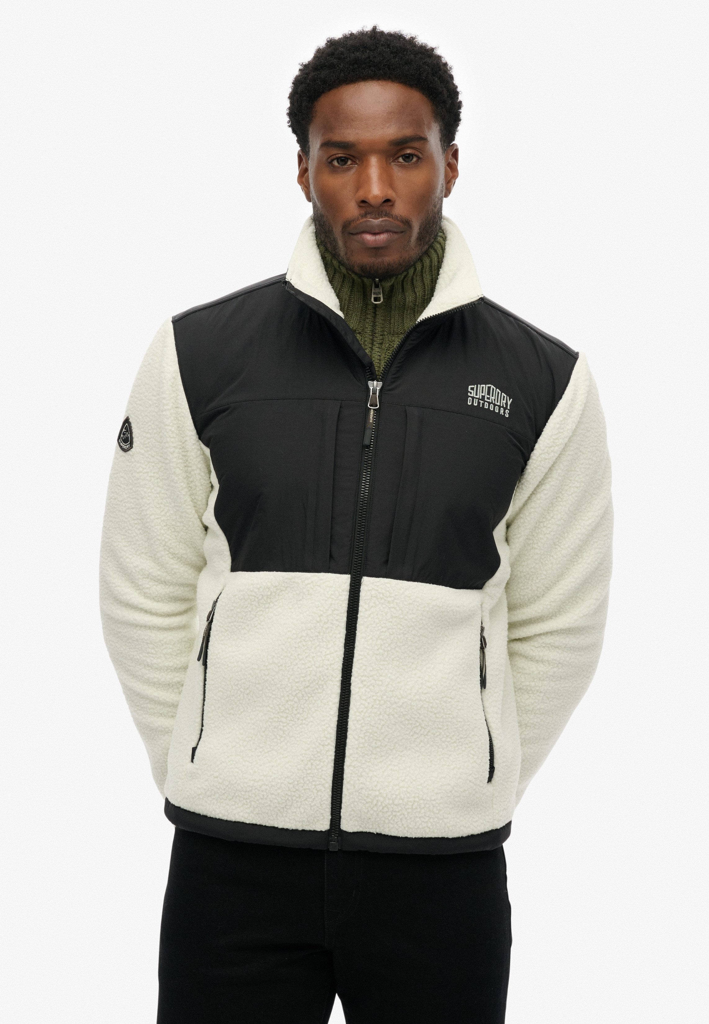 Superdry Parka POLAR FLEECE HYBRID TREKKER in toller Fleece Qualität