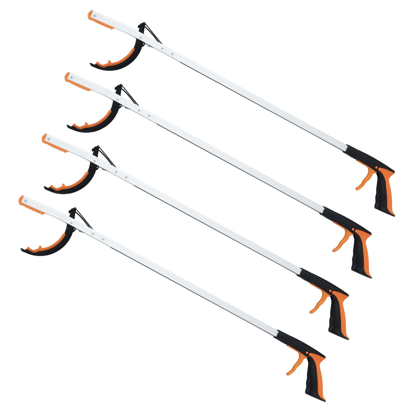 COSTWAY Greifzange, 4-tlg., Extra lange 88cm Gartengreifer für Senioren
