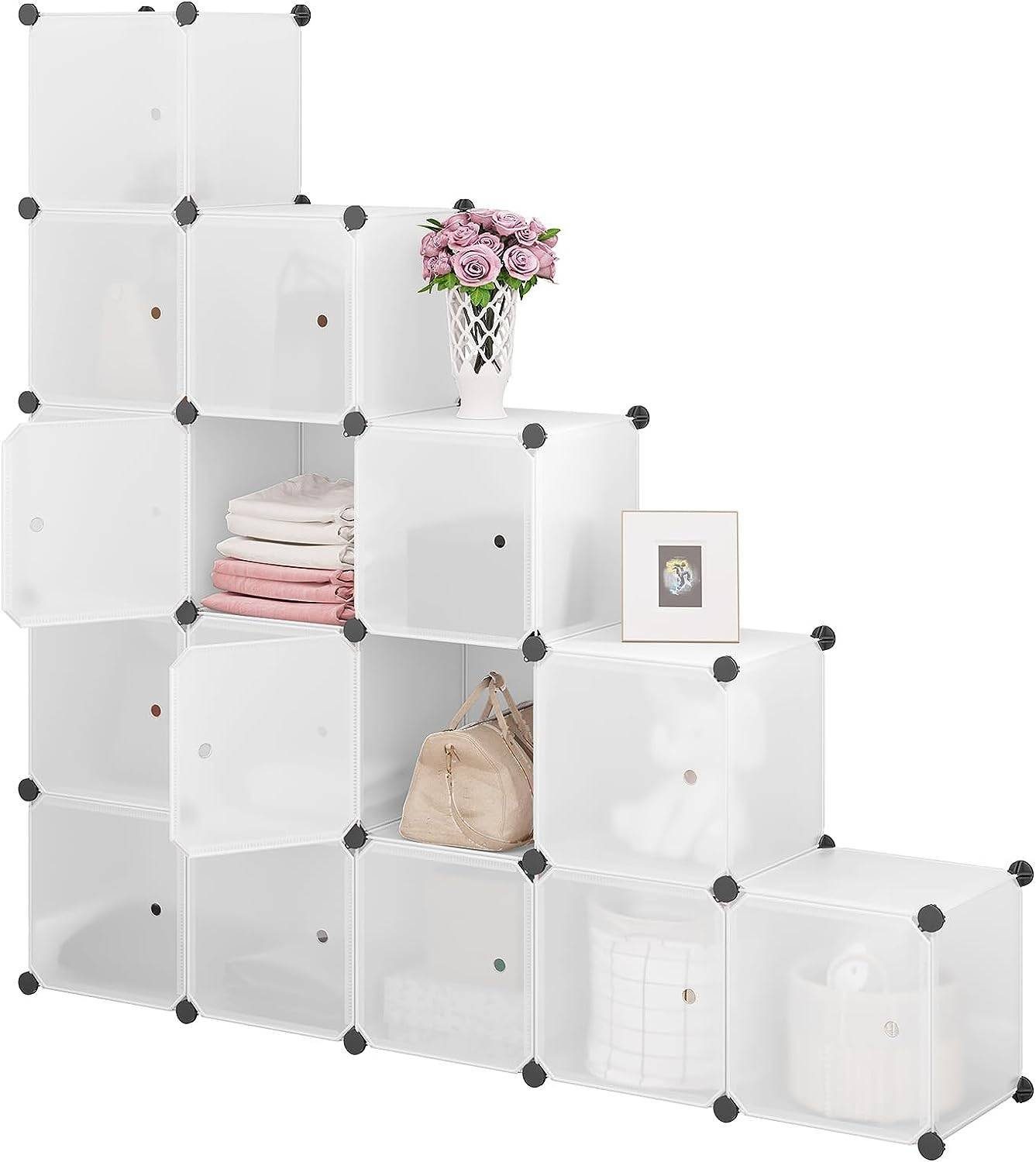 Woltu Steckregal, Set 15-tlg., Regalsystem 15 günstig online kaufen