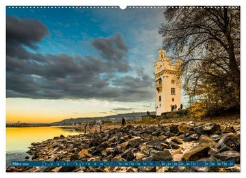 CALVENDO Wandkalender Burgen am Mittelrhein II (Premium, hochwertiger DIN A2 Wandkalender 2023, Kunstdruck in Hochglanz)