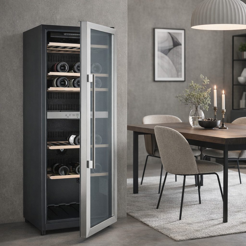 Hanseatic Weinkühlschrank HWC77FCIA, für 77 Standardflaschen á 0,75l