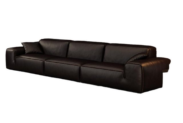 JVmoebel 4-Sitzer Luxus Sofa 4 Sitzer Braun Wohnzimmer Modernes Polster Cou günstig online kaufen