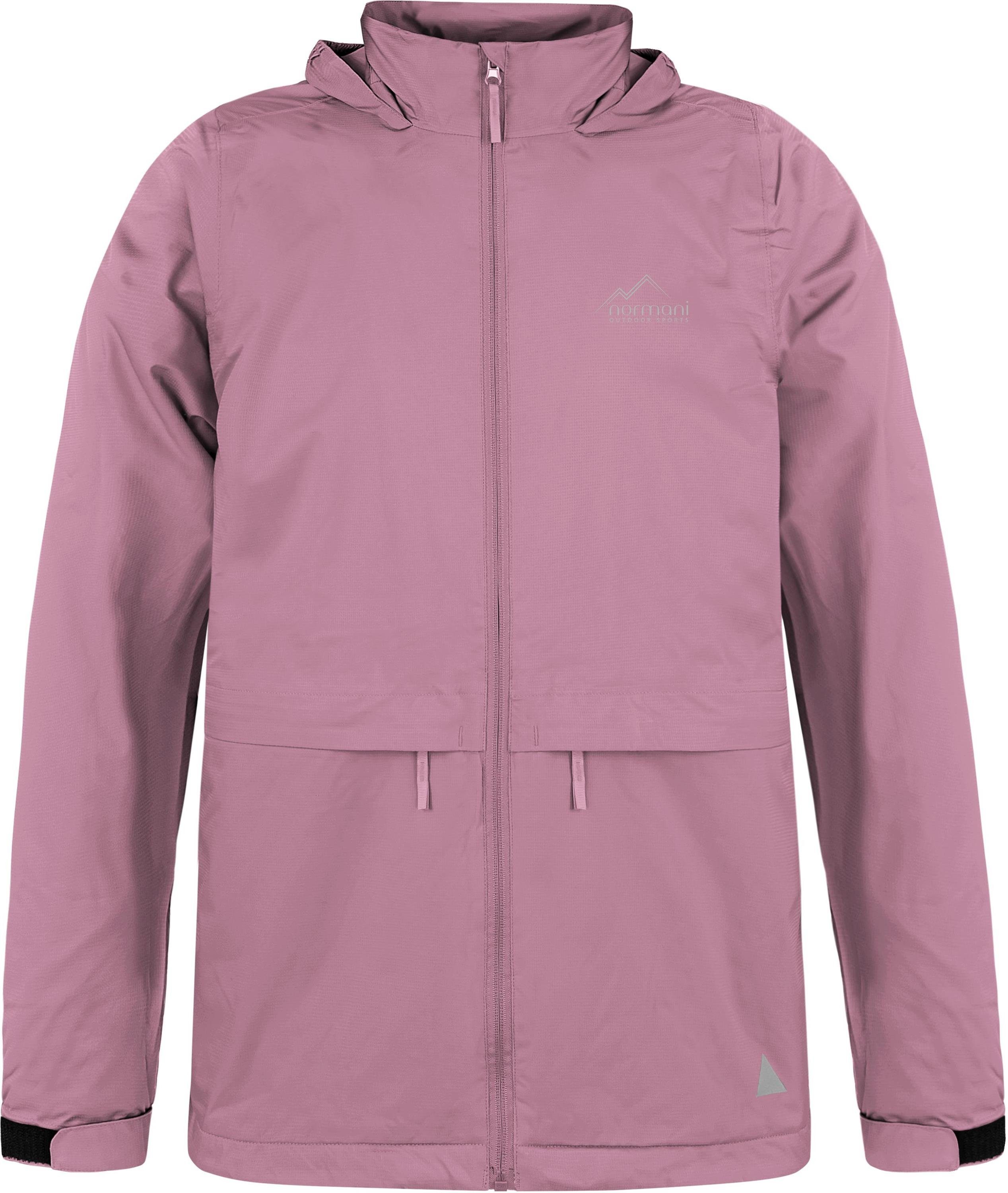 Regenjacke Rosa und Reflektoren für Jungen Mädchen mit ungefüttert Kinderjacke Wasserdichte normani mit Regenjacke Kinder Kapuze