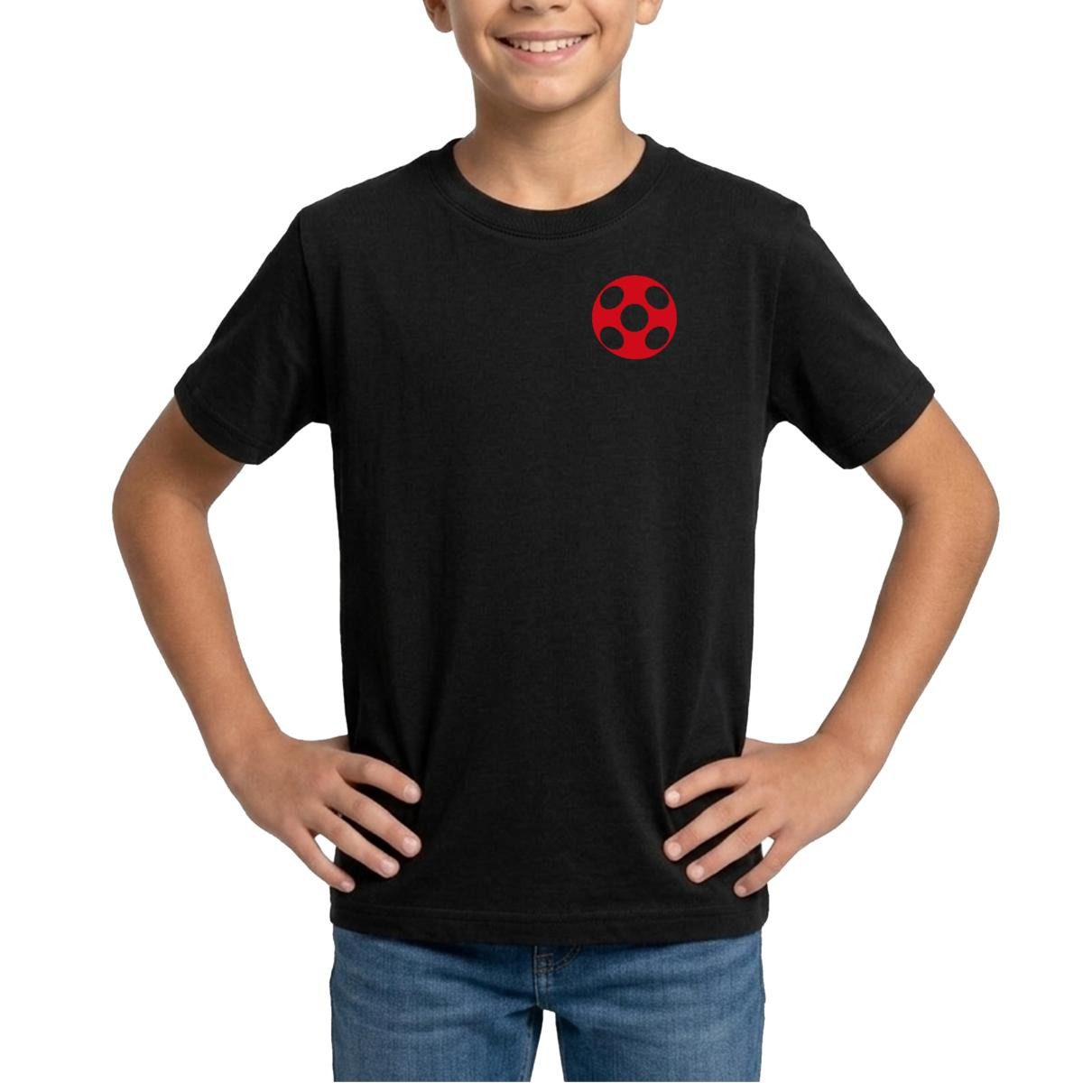 T-Shirt Miraculous Ladybug Umrisse Front- & Backprint Teenager T-Shirt
