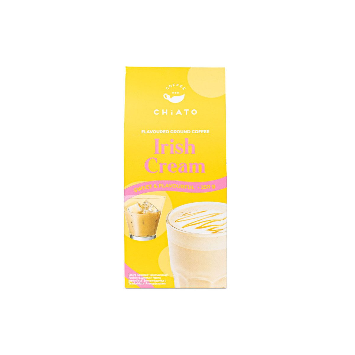 CHiATO Kaffee Gemahlener Kaffee mit Irish Cream-Geschmack CHiATO Irish Cream, 250 g