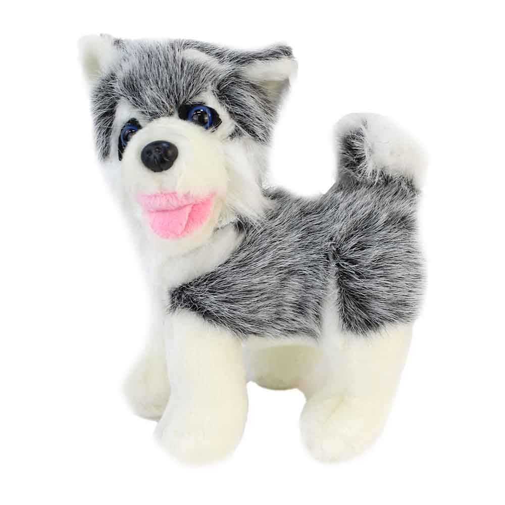 Euro Souvenirs Kuscheltier Husky Kuscheltier klein mit Kunststoffaugen - ca. 17 cm (1-St)