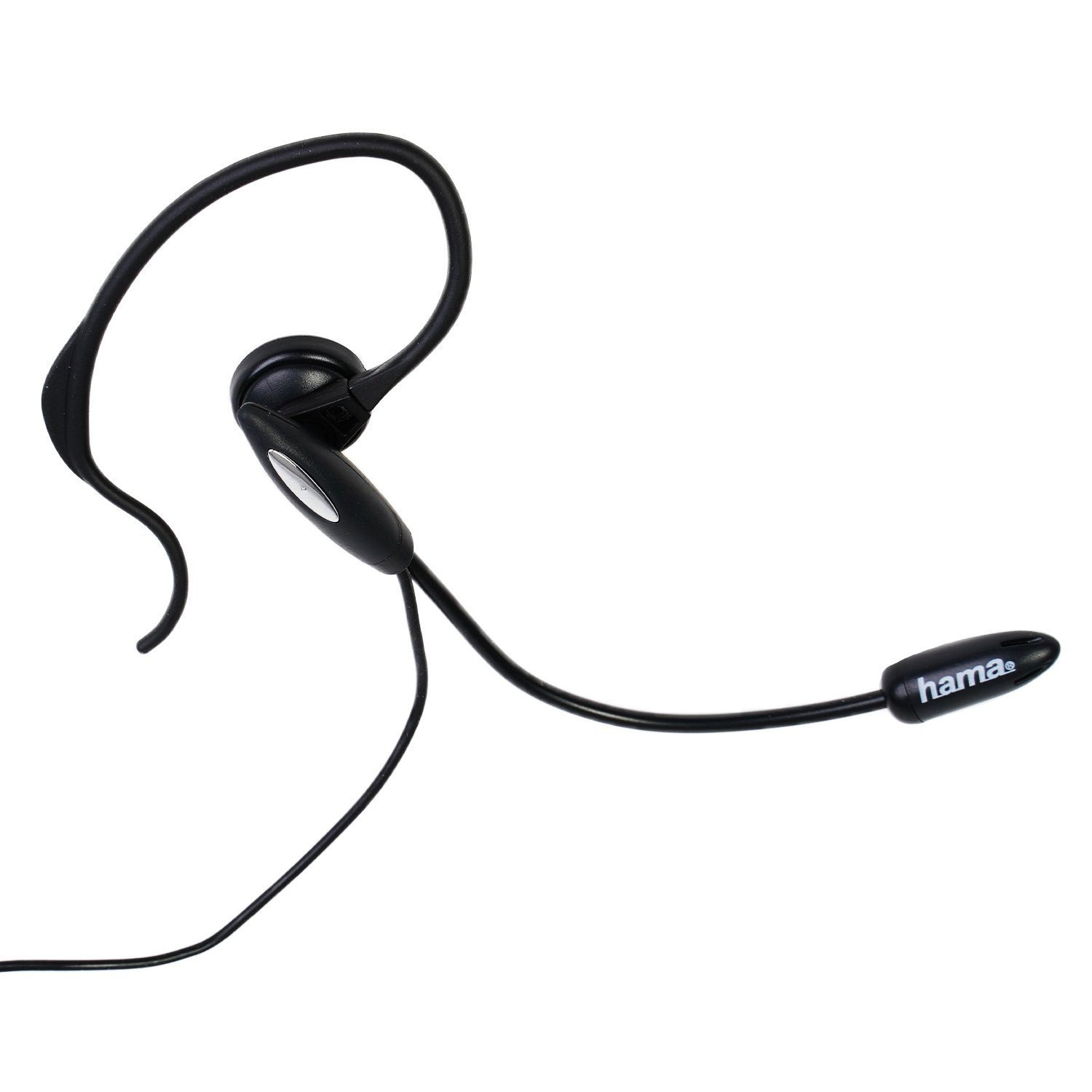 Hama Mono Headset Kopfhörer 2,5mm Klinke Ohrbügel Smartphone-Headset (Universal, Mikrofon, Stummschaltung, etc, Kein, Universal Klinken-Stecker passend für Gigaset DECT Telefon Festnetz)