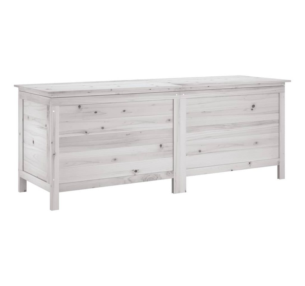 Thumbnail - furnicato Gartenbox Gartentruhe Weiß 150x50x56,5 cm Massivholz Tanne (1 St)