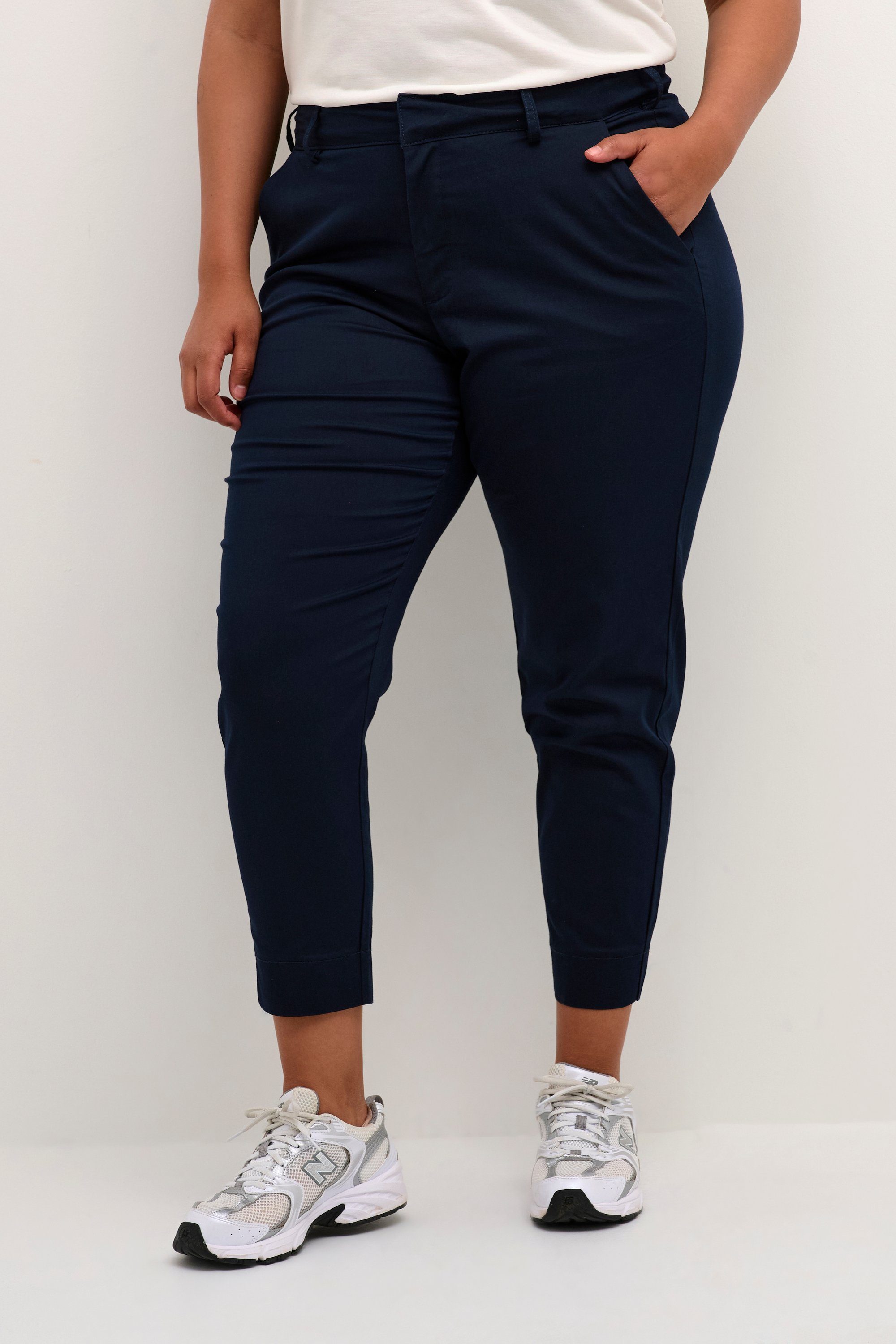 KAFFE Curve Stoffhose Casual Hose KCleana Große Größen günstig online kaufen