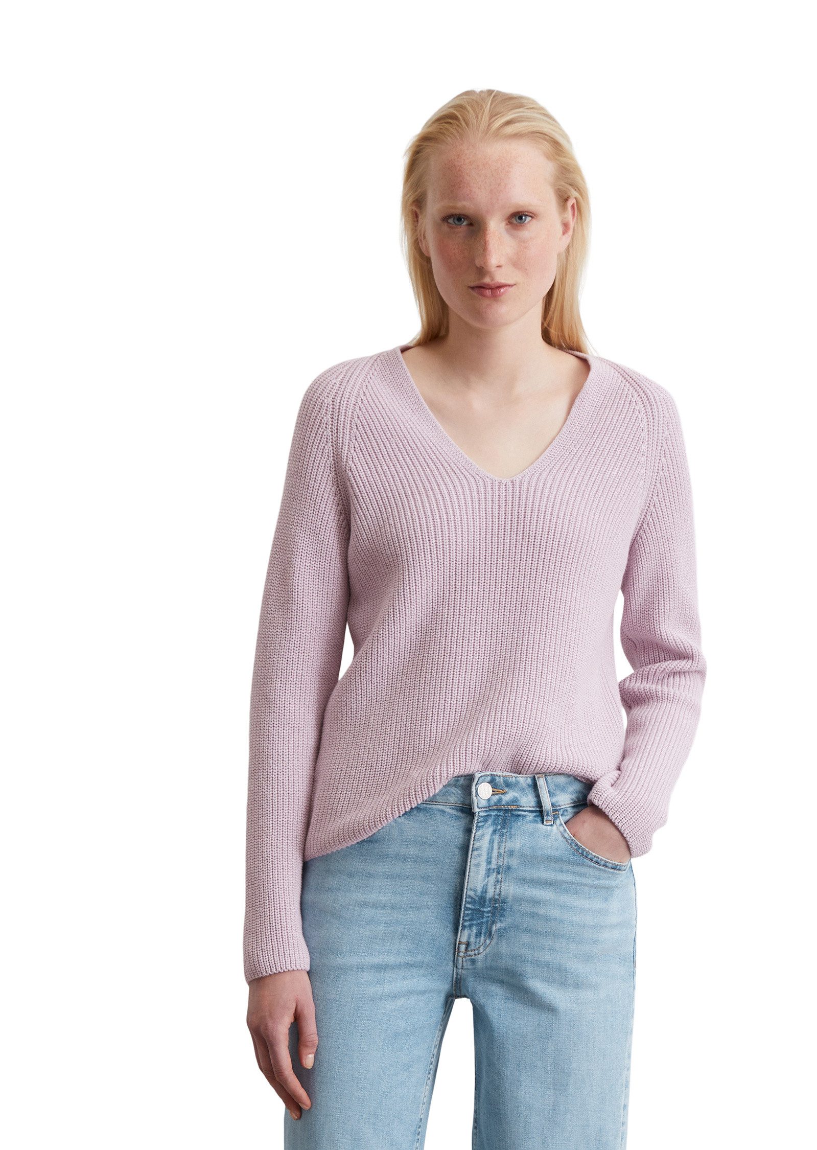 Marc O'Polo Strickpullover aus softem Baumwoll-Garn