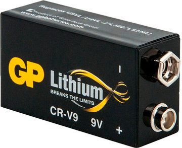 GP Batteries CR-V9 Batterie, U9VL (9 V, 1 St), ideal für Rauchmelder