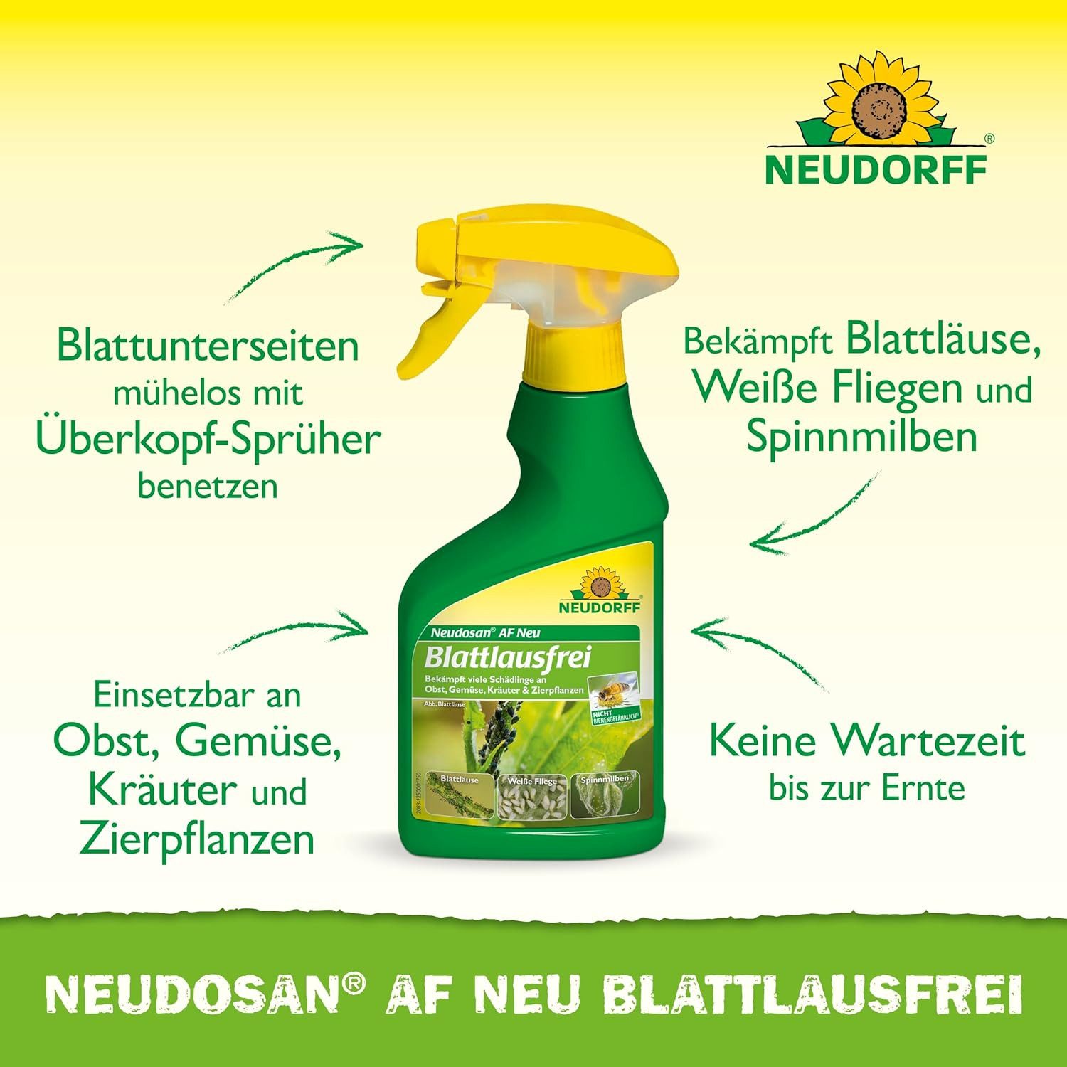 Neudorff Insektenspray Neudosan AF Neu Blattlausfrei 250 ml, 250 ml