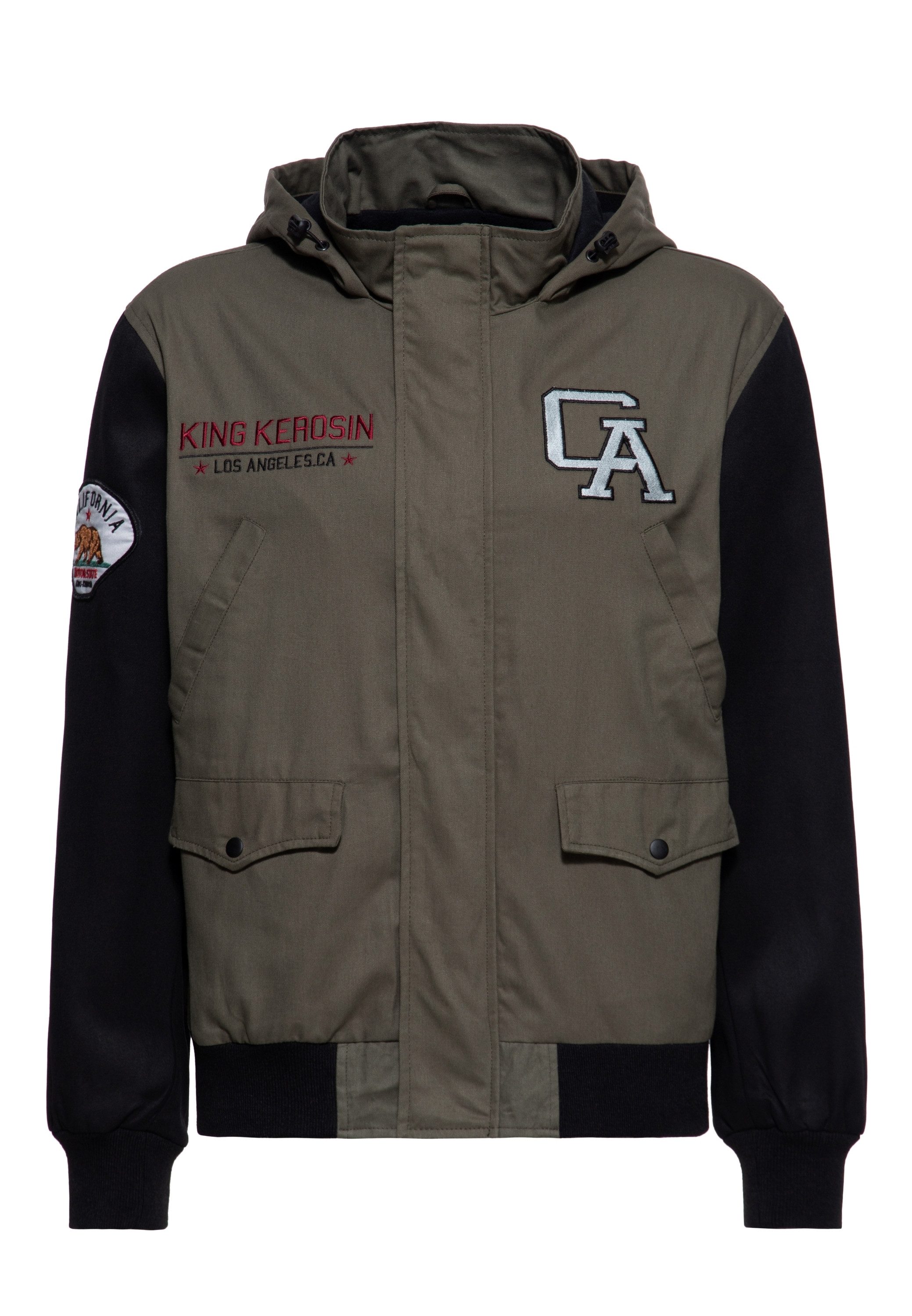 KingKerosin Softshelljacke Los Angeles C.A. mit Fleecefutter