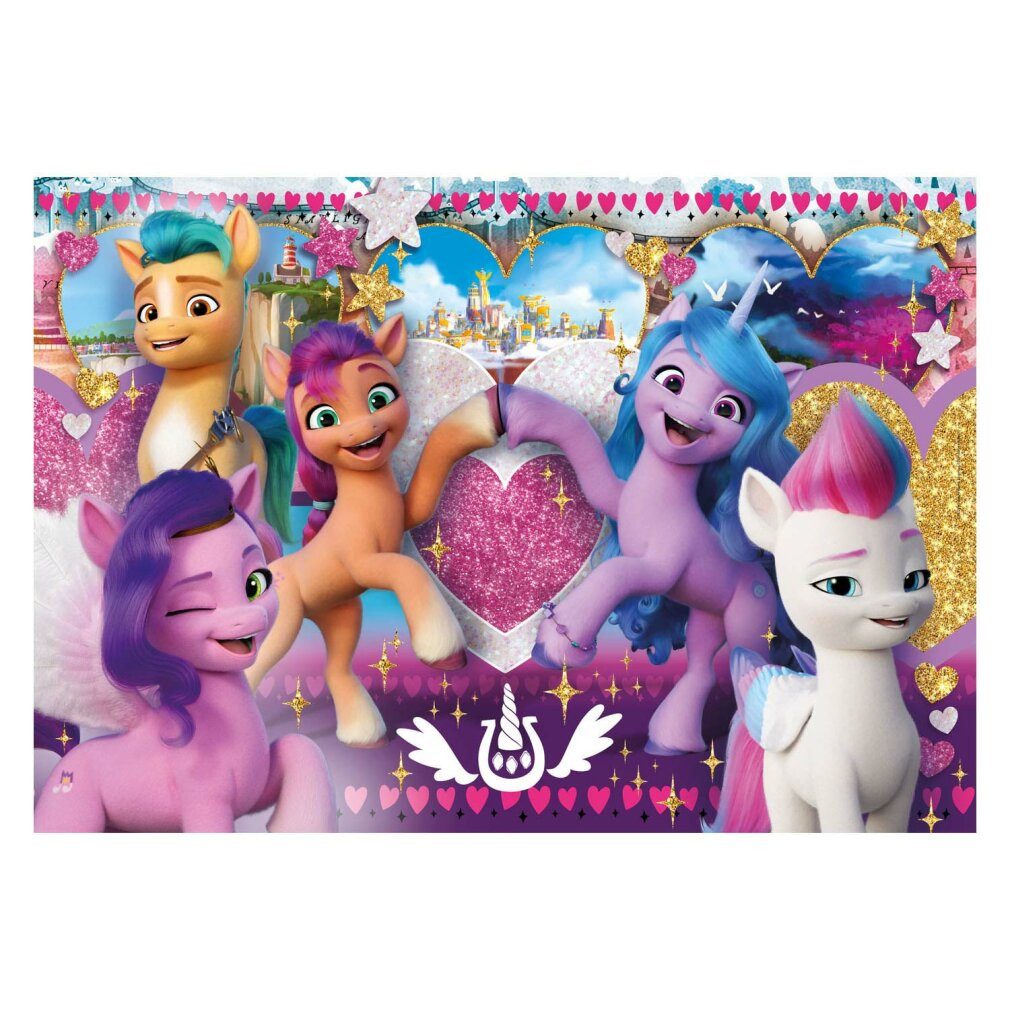 Clementoni® Puzzle Clementoni Maxi Puzzle My Little Pony Heart, 104 Teile., Puzzleteile