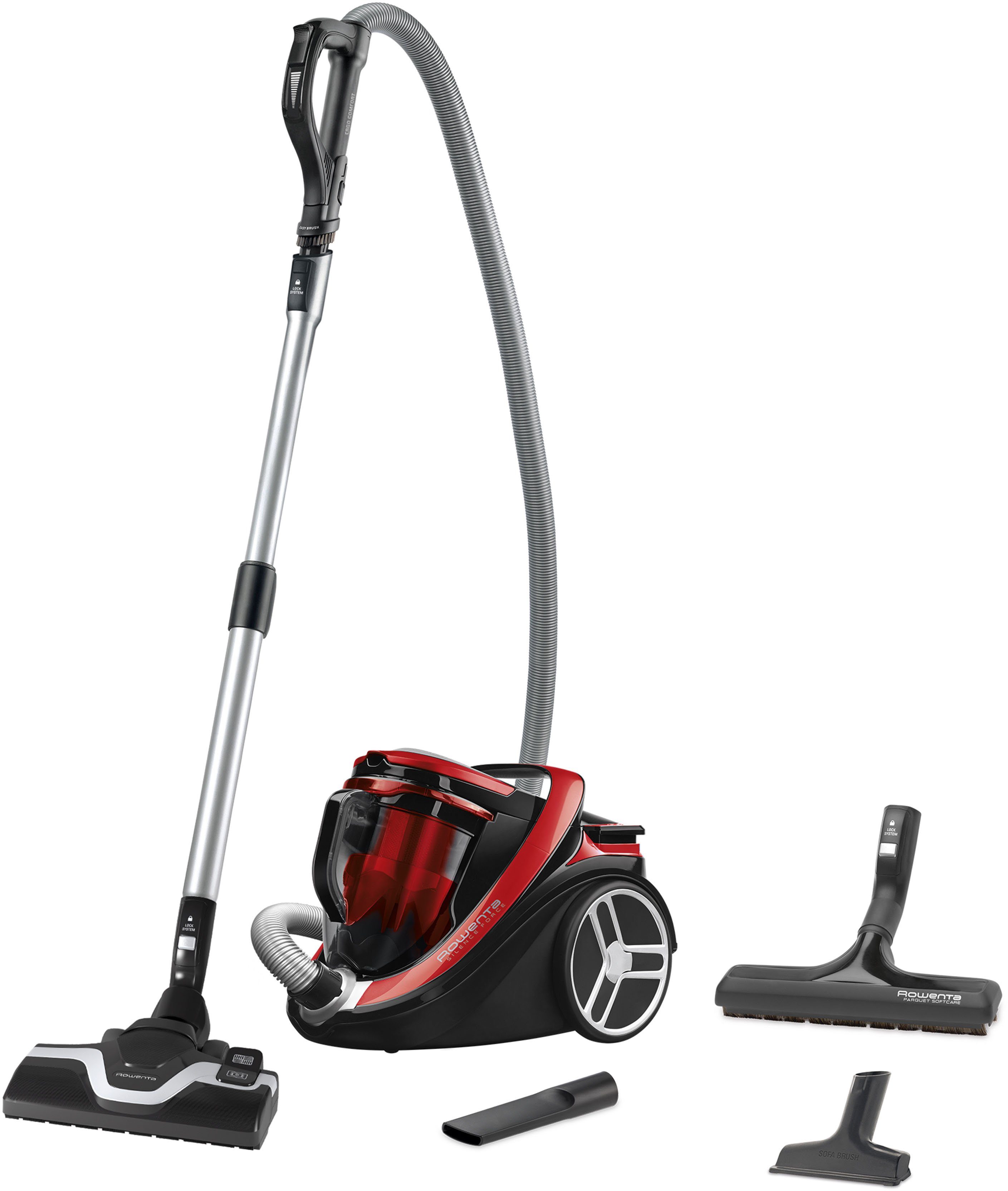 [Qualität garantiert] Rowenta Bodenstaubsauger RO7649 Silence Leise; Vacuum-Cleaner; Sehr Cyclonic, 2,5L W, beutellos, Force Staubvolumen; 550 Tierhaar; Auto