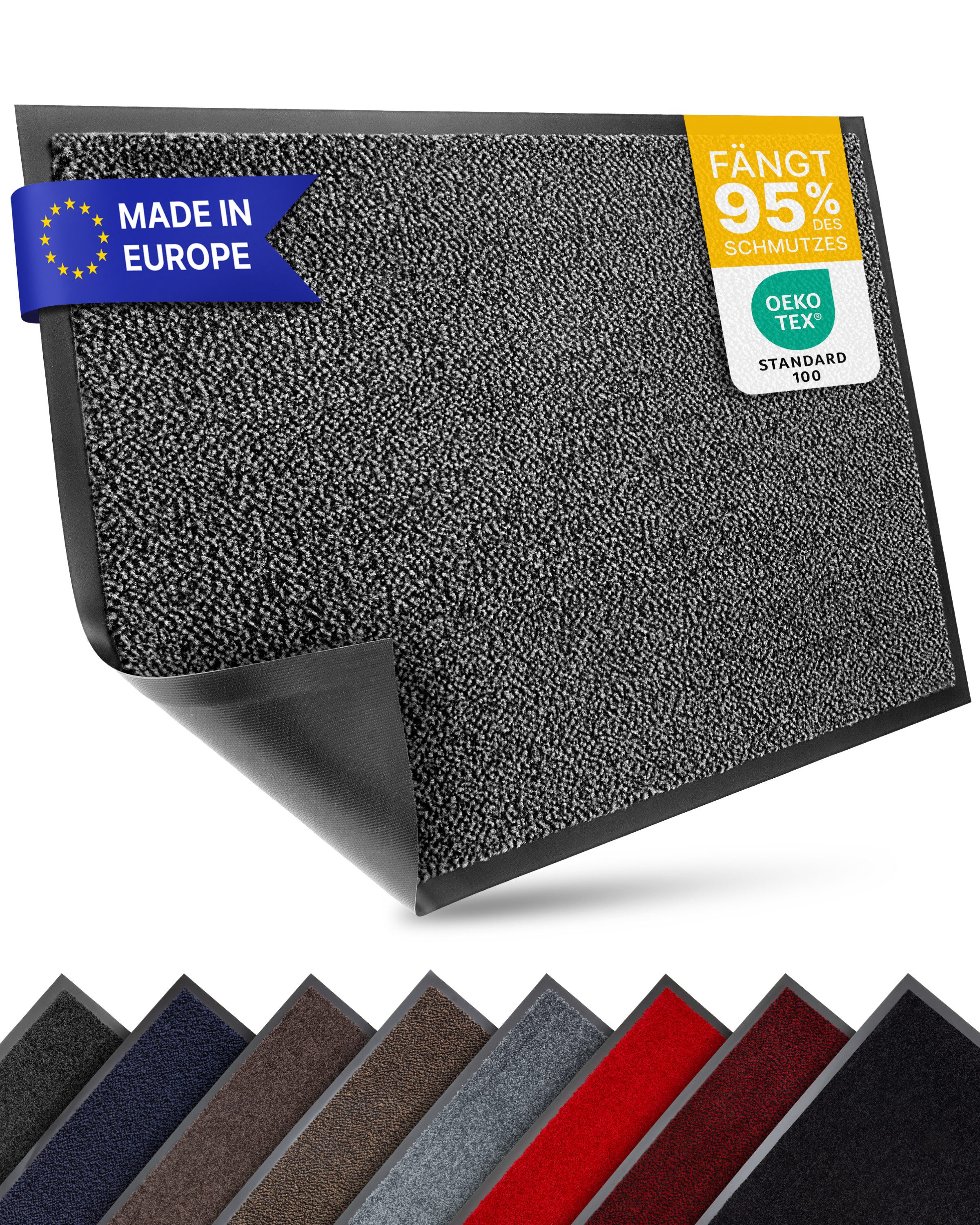 Entrando Fußmatte FIEL, Rechteckig, Höhe: 7 mm, für Innen und Außen - wasch günstig online kaufen