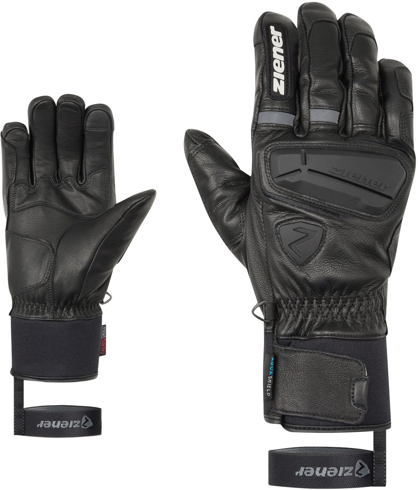 Skihandschuhe Ziener Race Ski Leder Handschuhe GALFZ AS PR TOUCH
