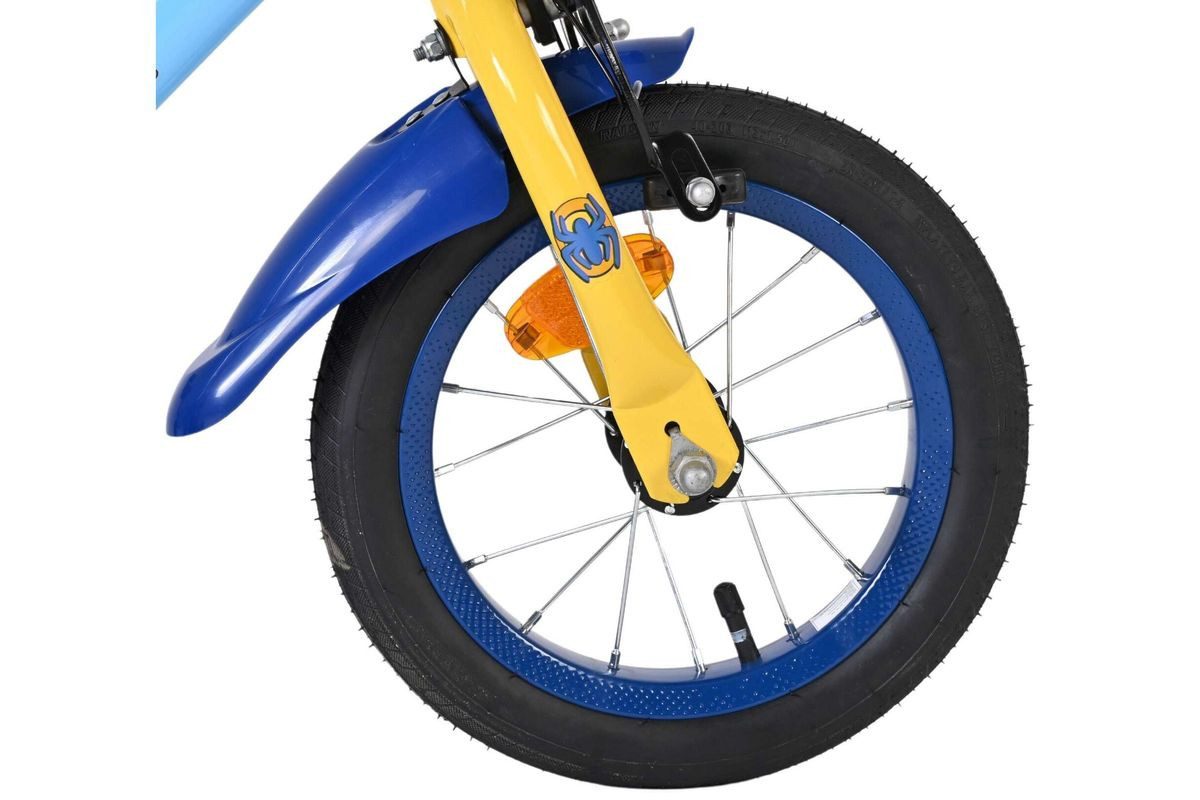 Volare Kinderfahrrad 12 Zoll Kinder Fahrrad Rad Marvel Spidey Amazing Friends 20504-CB12, 1 Gang, Rücktritt, Stützräder, Schutzbleche, Kettenschutz