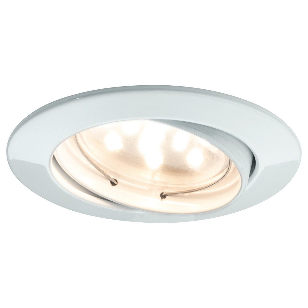 Paulmann Einbauleuchte Premium LED Einbauleuchte Coin, dimmbar, rund, schwenkbar aus Alu, LED