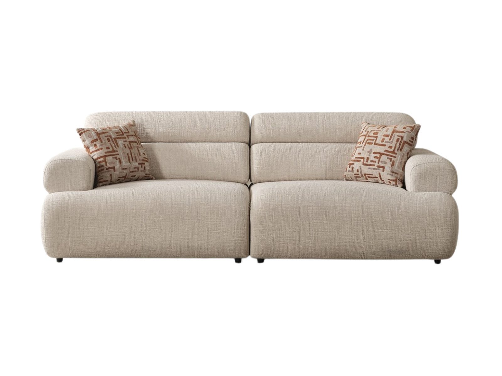 Villa Möbel Sofa Sedona, Sofa 1 Teile, 3-Sitzer Sofa für gemütliche Stunden im Wohnzimmer