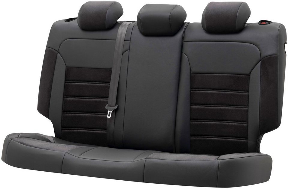 WALSER Autositzbezug Bari, 1 Rücksitzbankbezug für Normalsitze, passgenau  für Audi A4 Avant (8W5 8WD B9) 08/2015-Heute