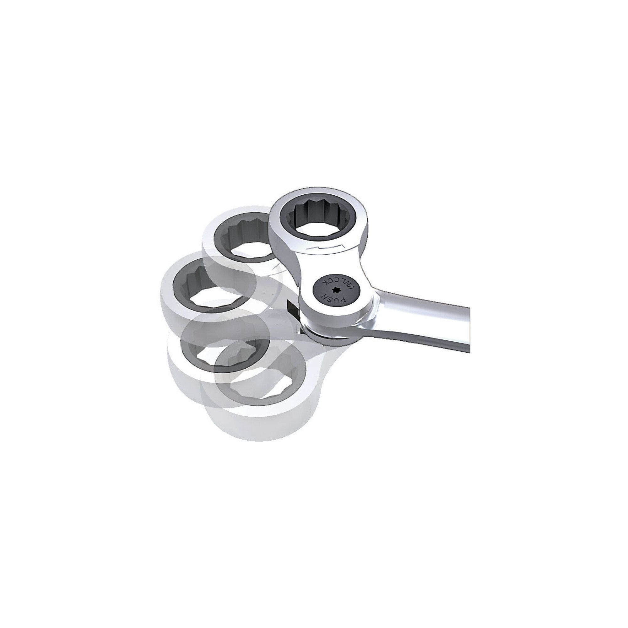 Kraftwerk Ratsche Kraftwerk Ratschen Ringgabelschlüssel 19 mm abwinkelbar