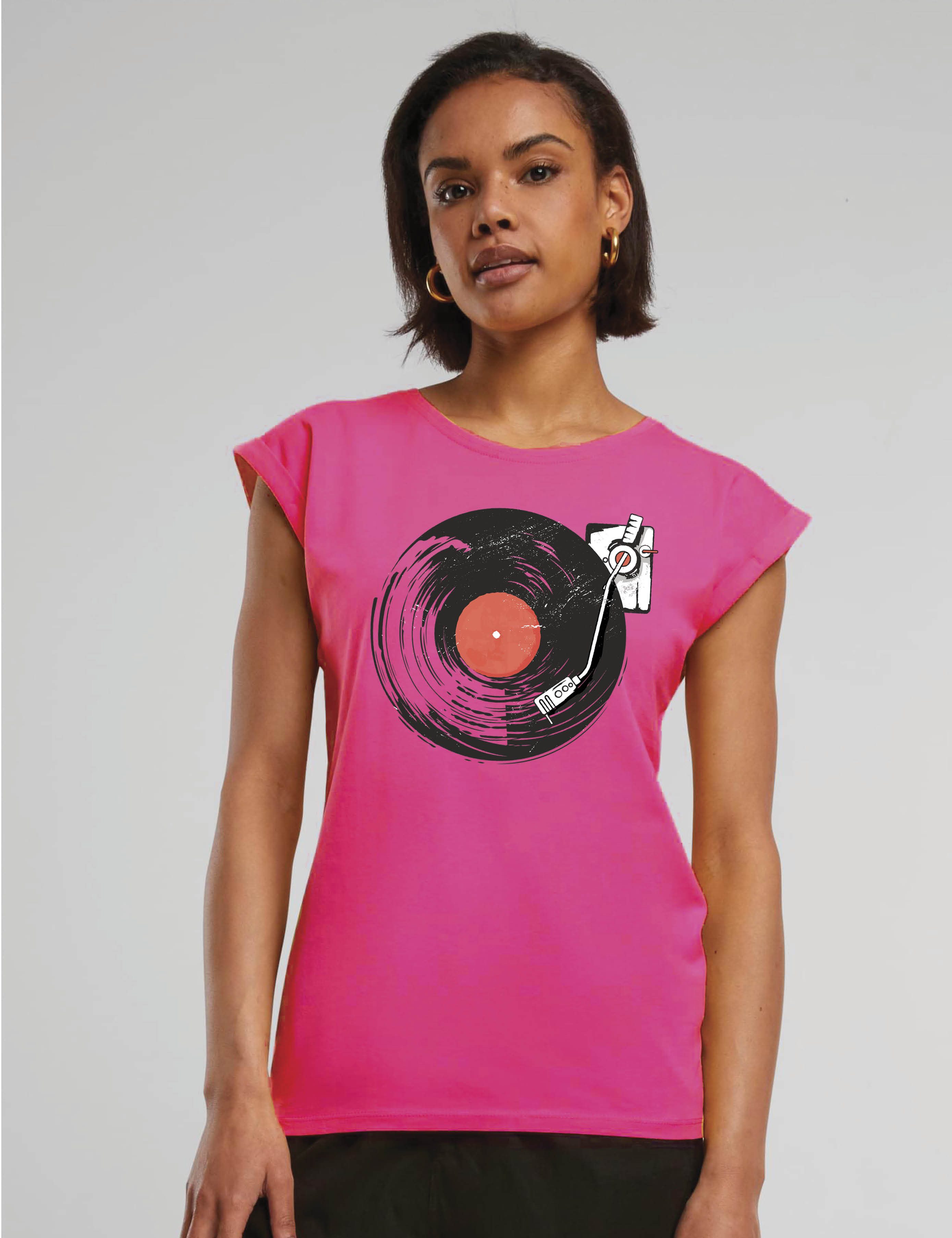 Youth Designz Print-Shirt "Plattenspieler" Damen T-Shirt günstig online kaufen