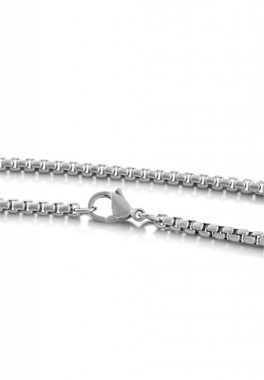 Akitsune Edelstahlkette Malleum Halskette Silber 90 cm