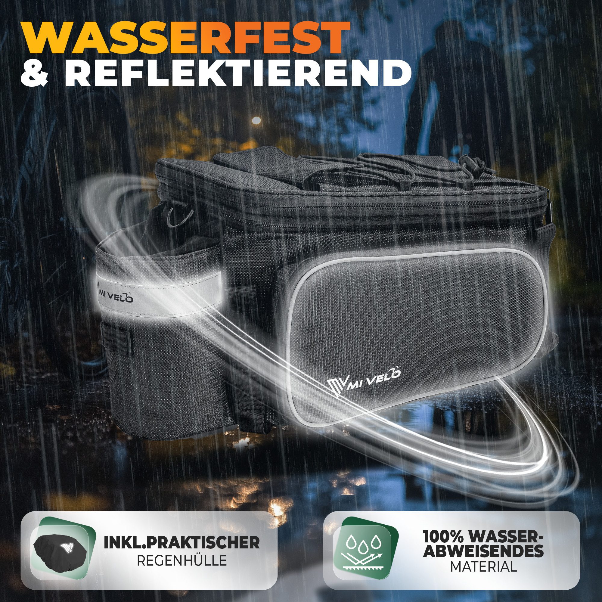 MIVELO Fahrradtasche, wasserabweisend