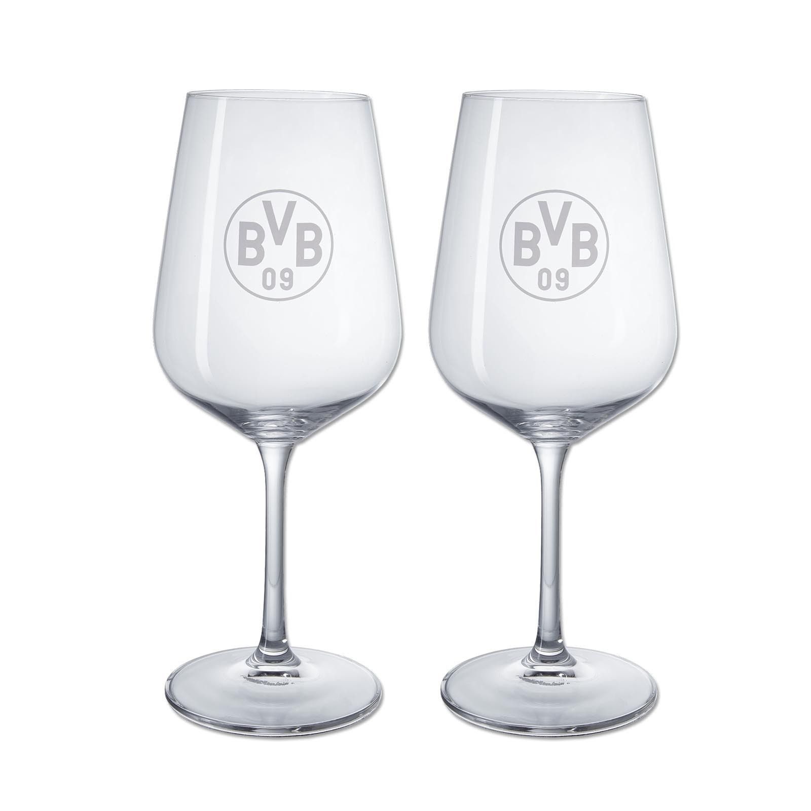 BVB MERCHANDISING Zahnputzbecher BVB Weinglas im 2er-Set günstig online kaufen