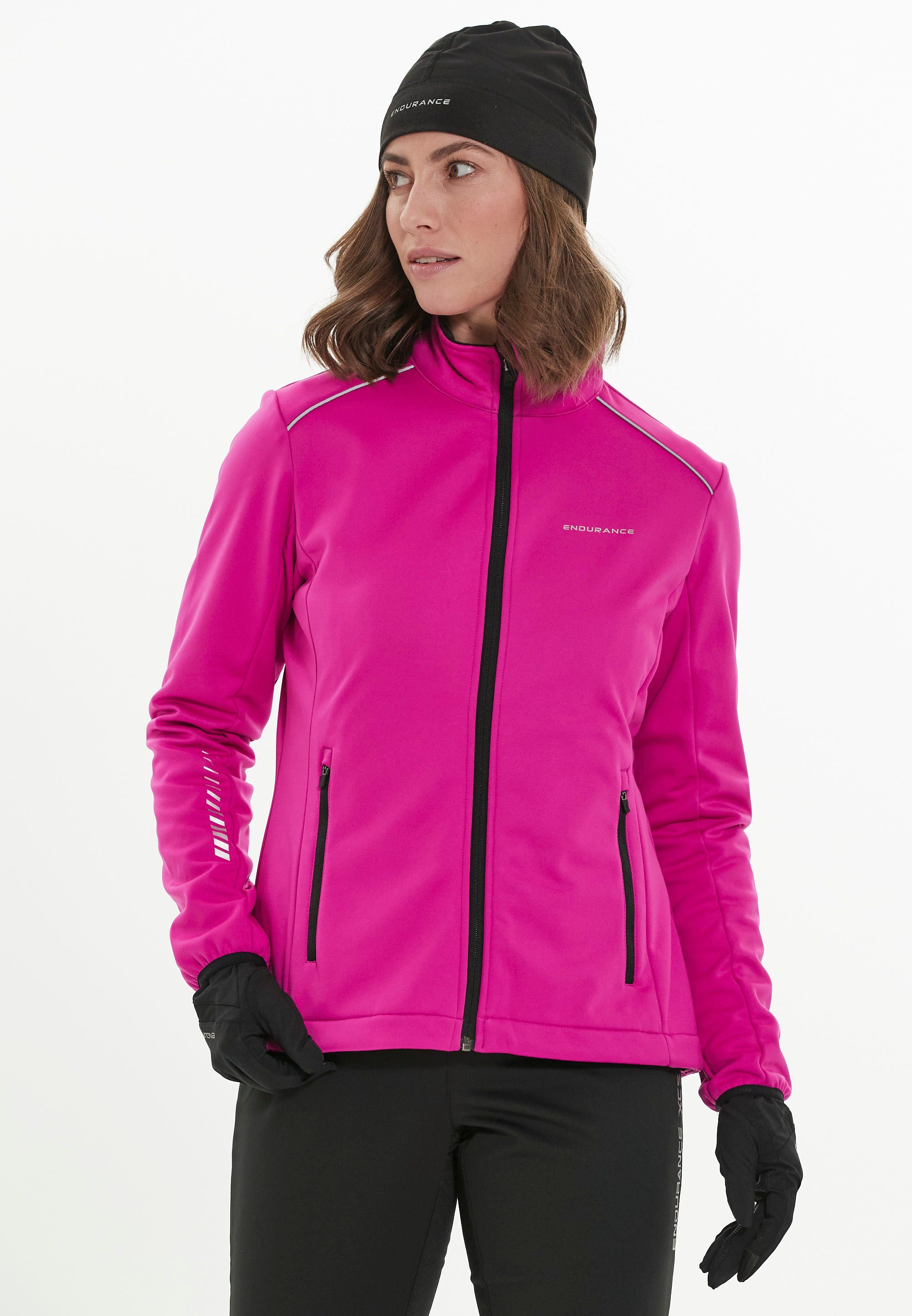 ENDURANCE Softshelljacke Zora mit rosa winddichter wasser- Funktion und