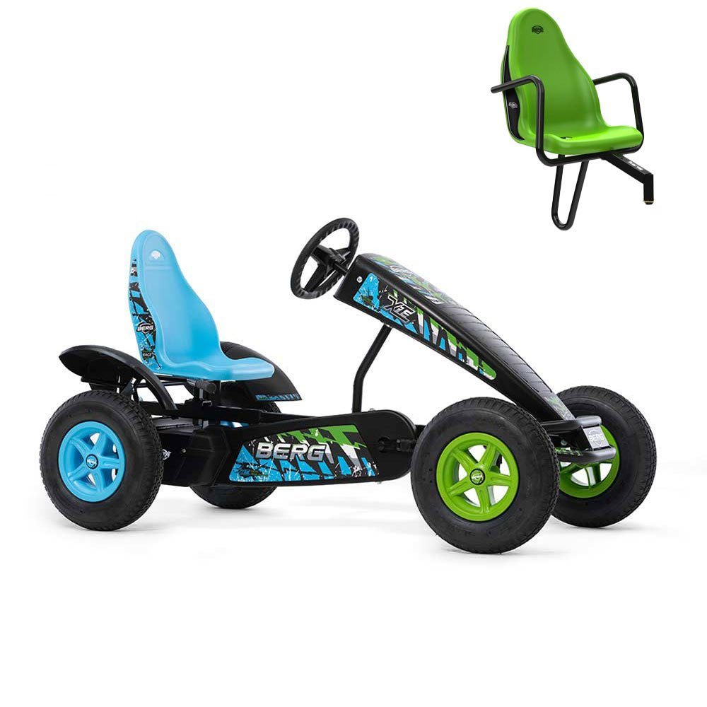 Berg Go-Kart BERG Gokart XL X-ite BFR-3 mit Gangschaltung inkl. Soziussitz, mit Gangschaltung & Zweitsitz