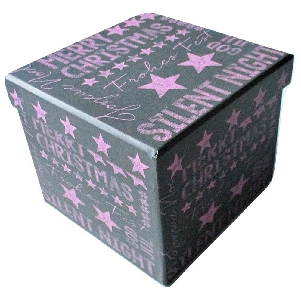 Thumbnail - bsb-obpacher Geschenkbox 3er-Set MERRY CHRISTMAS grau/pink - Weihnachtsbox
