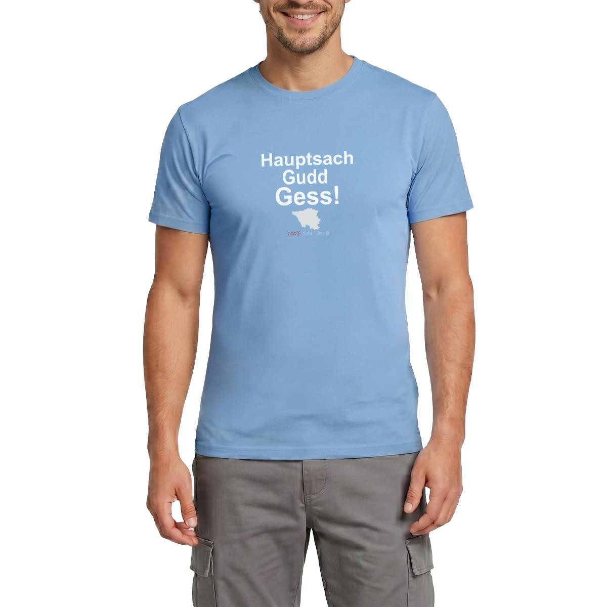 T-Shirt Hauptsach Gudd Gess Saarland Saarländer Männer T-Shirt
