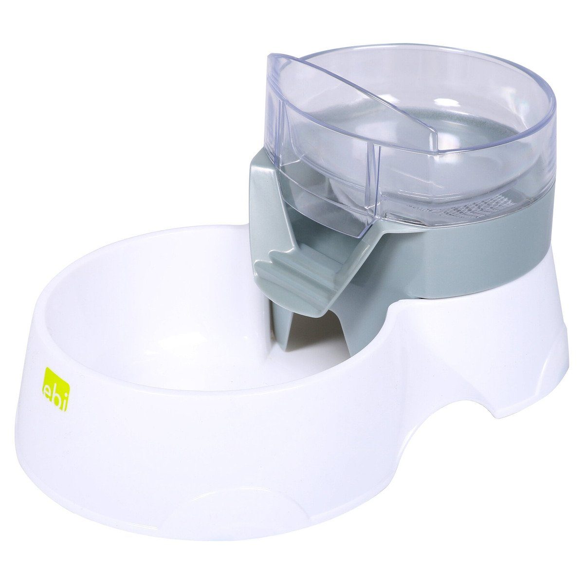 Trinkbrunnen Futter- und Trinkschale Pet Feeder grau für Katzen