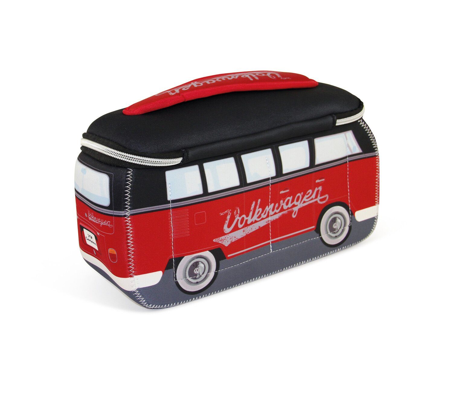 VW Collection by BRISA Kulturbeutel Volkswagen Neopren Schminktasche, Reisebeutel, Kosmetiktasche im T1 Bulli Bus Design – Bild 2 von 5